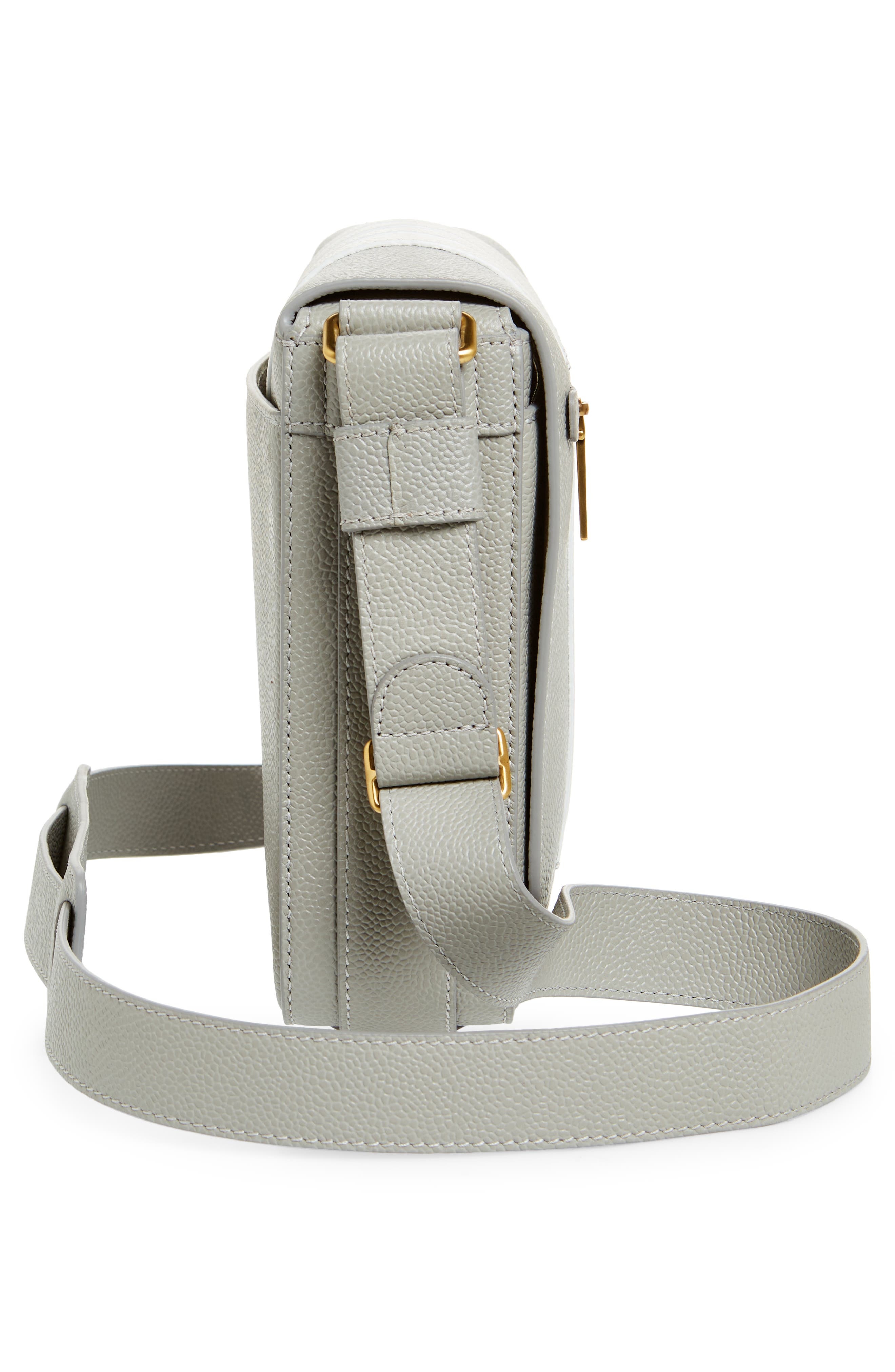 Thom Browne Reporter Messenger Bag in Light Grey at Nordstrom - 5