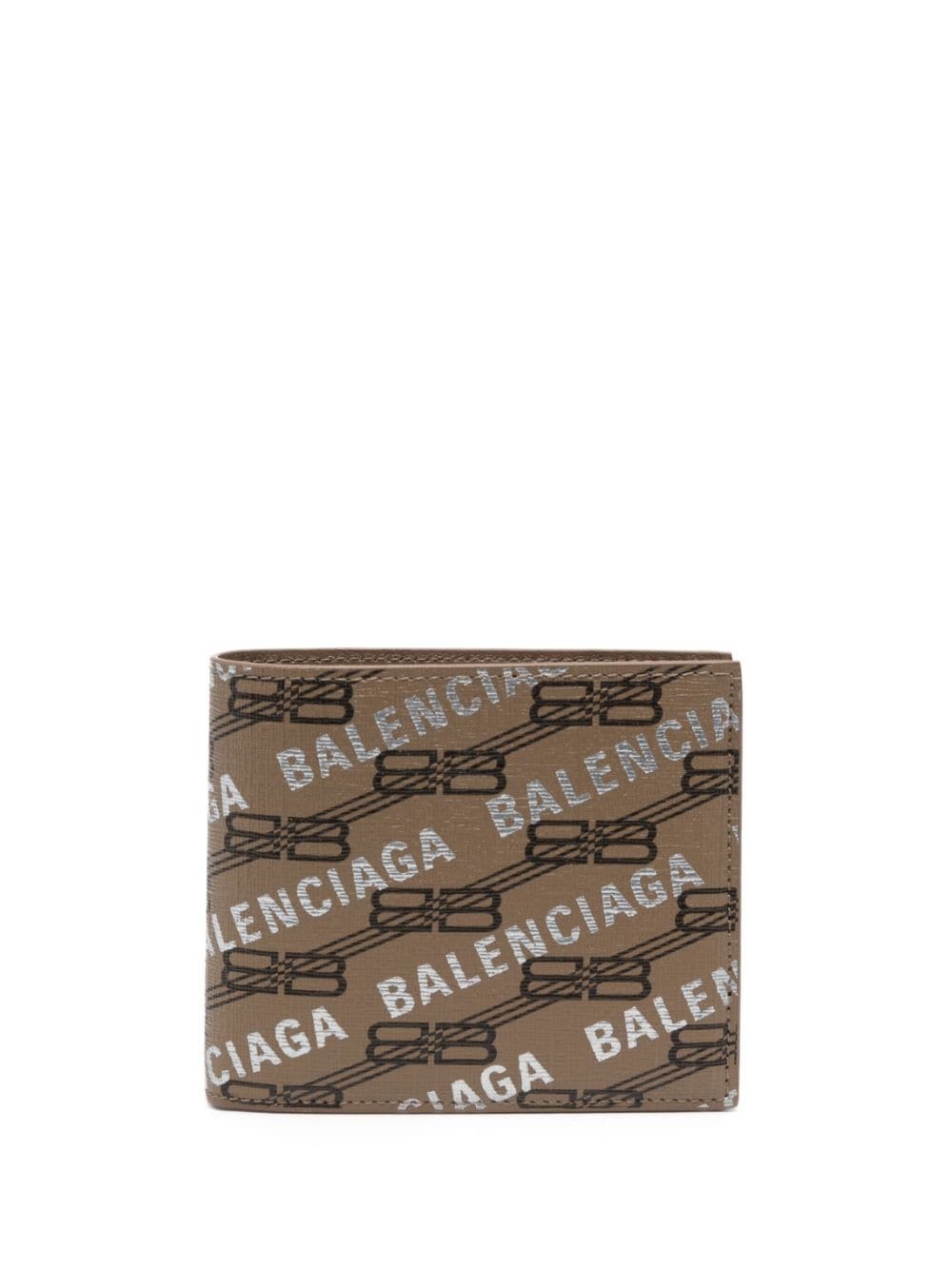 BB monogram-print folded wallet - 1