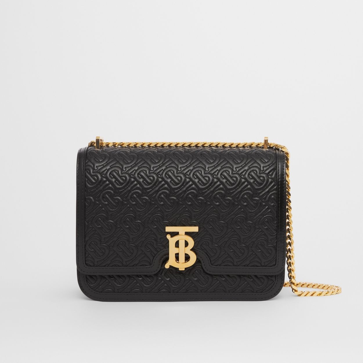 Medium Quilted Monogram Lambskin TB Bag - 1
