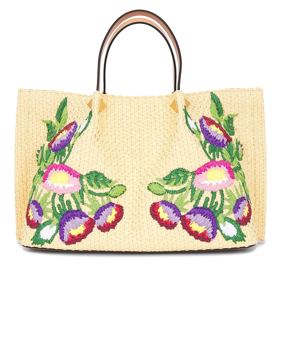 V Logo Signature Medium Tote Bag - 3