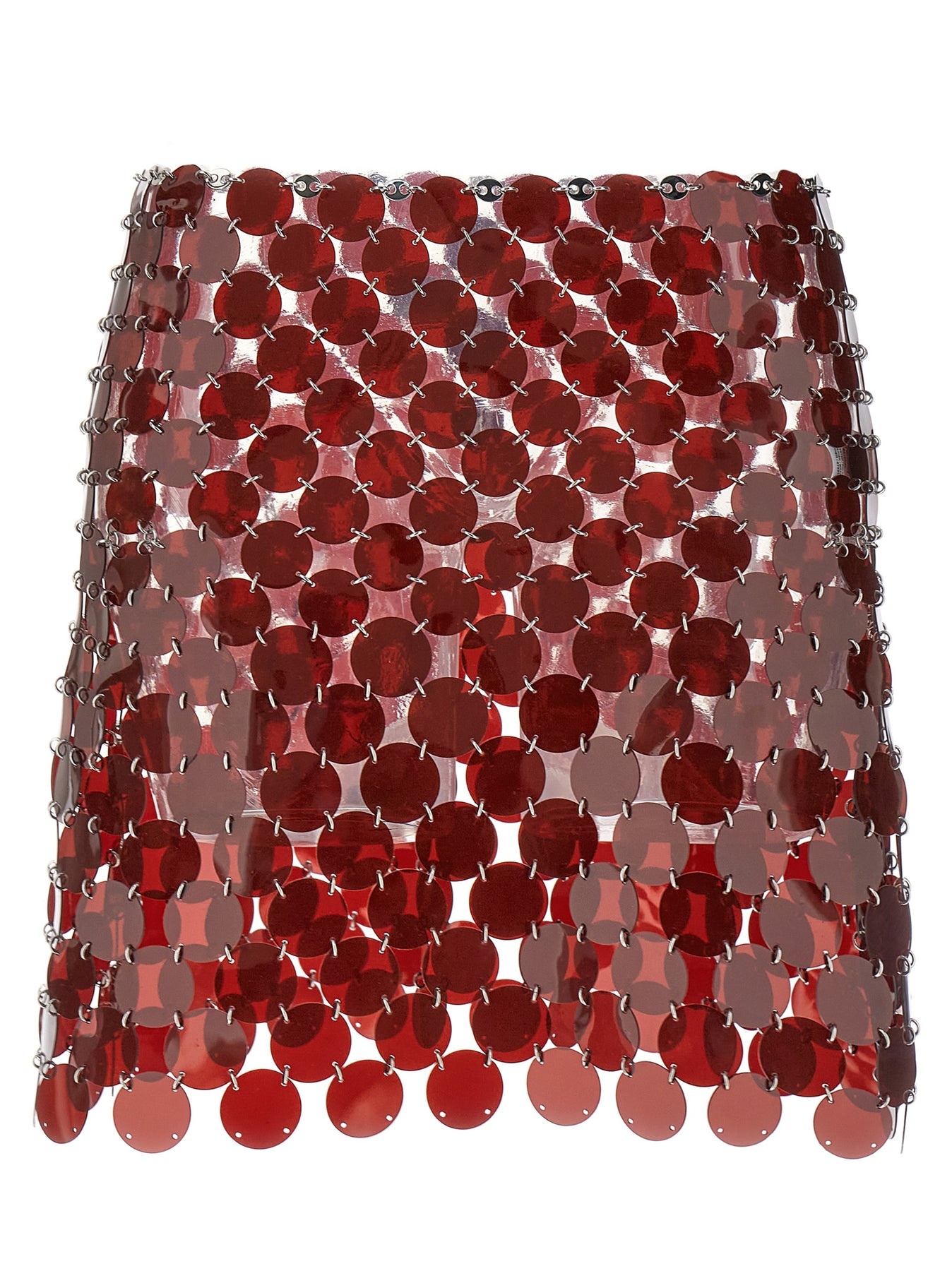Plastic Sequin Skirt Skirts Bordeaux - 1