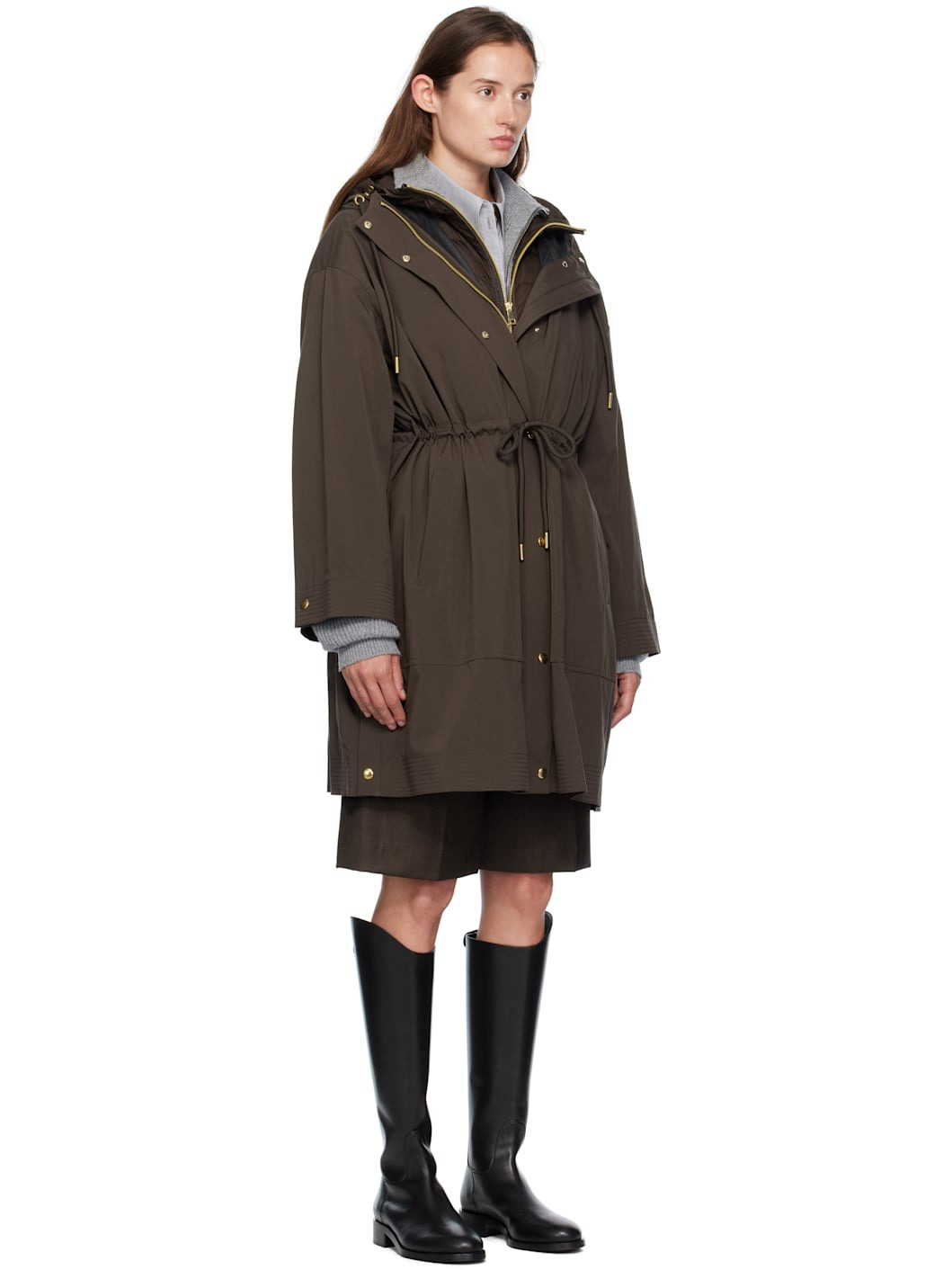 Brown Sainbel Long Down Parka - 2