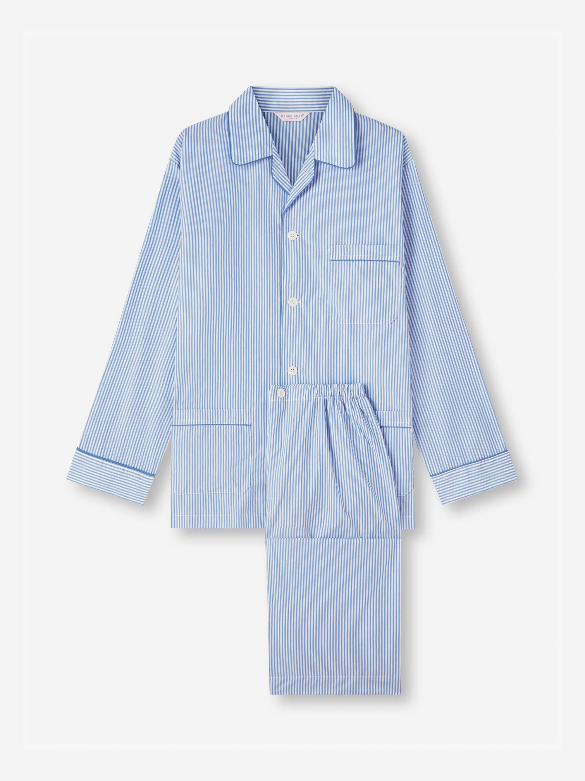 Men's Classic Fit Pyjamas James Cotton Blue - 2