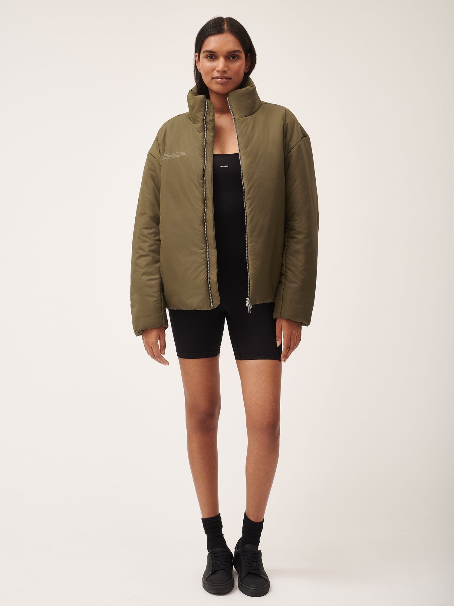 Womens Flower-Warmth Puffer Jacket - Soil Brown - 4