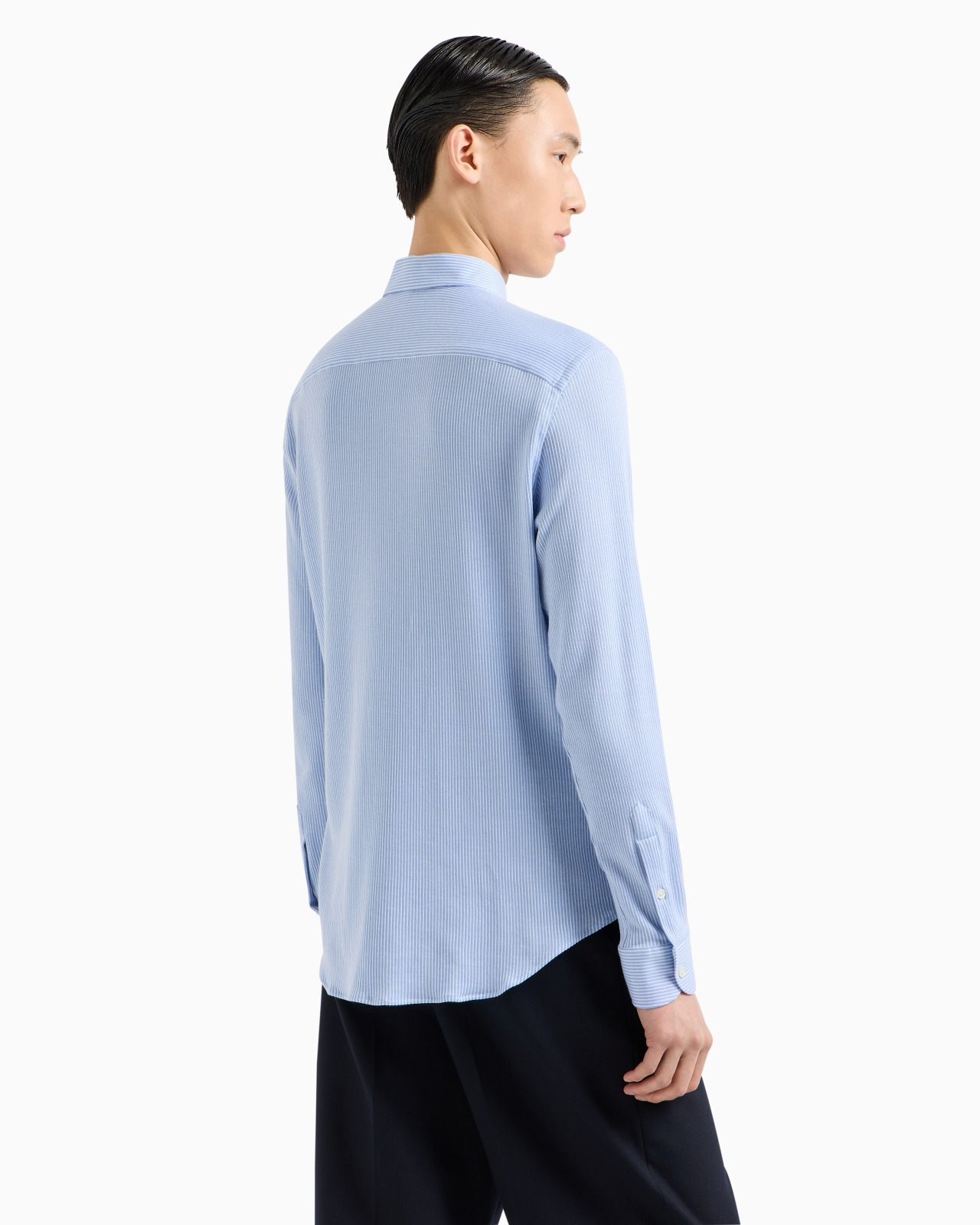 ASV Lyocell-blend striped jersey shirt - 3