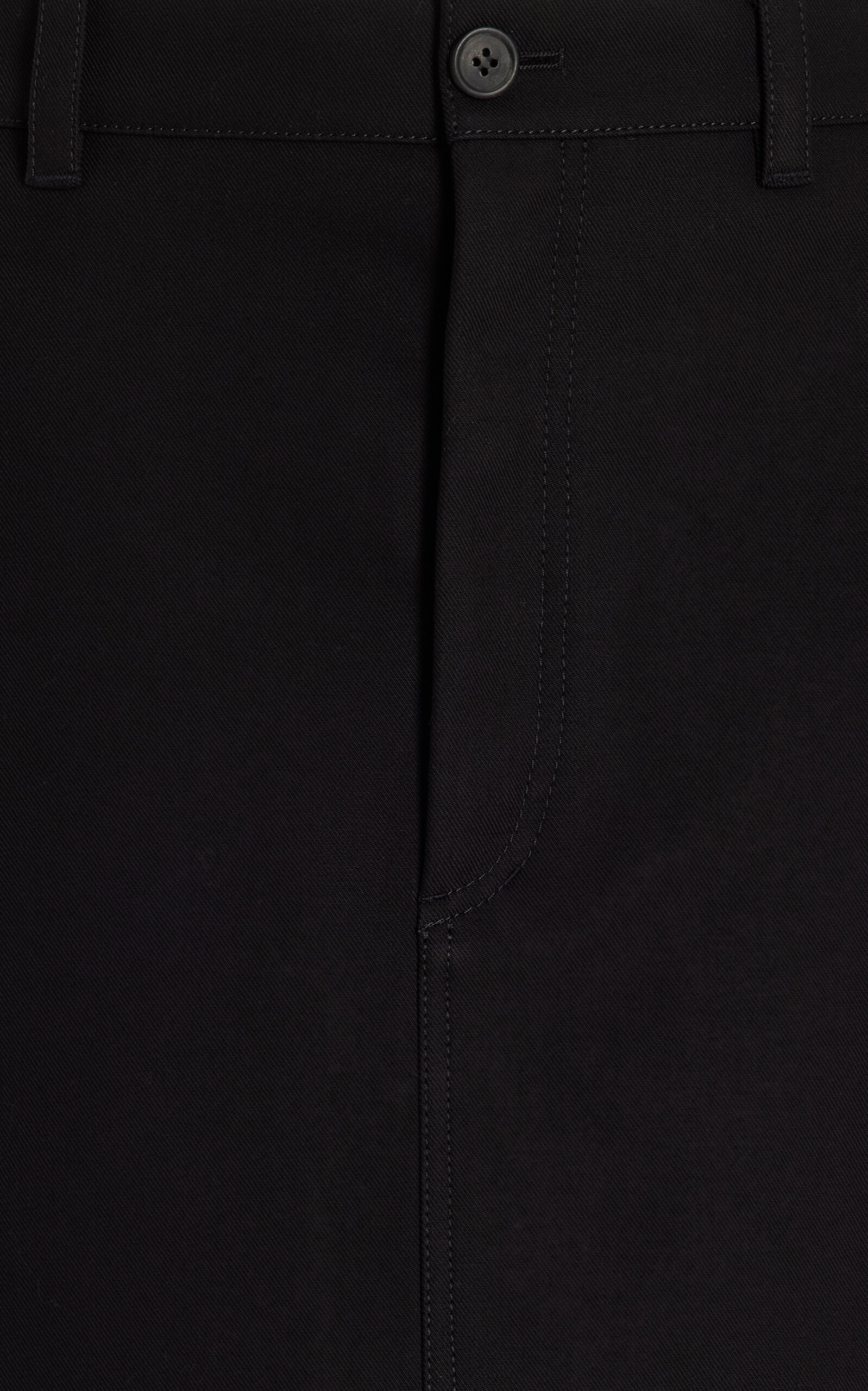 Cotton Drill Maxi Column Skirt black - 5