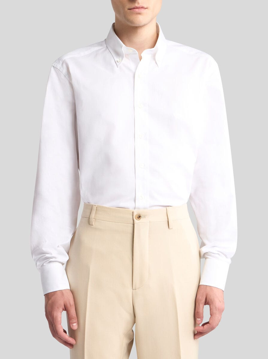 BUTTON-DOWN SHIRT WITH LOGO - 2