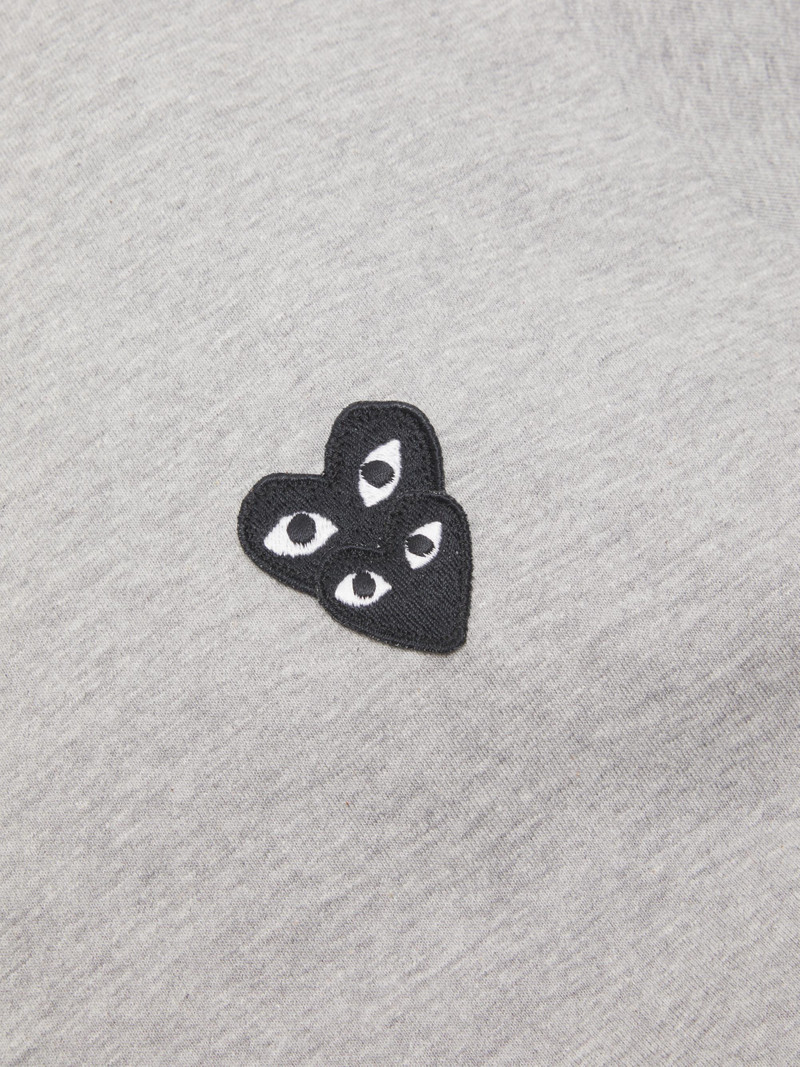 Men's Double Heart Cotton Jersey T-Shirt - Grey 6
