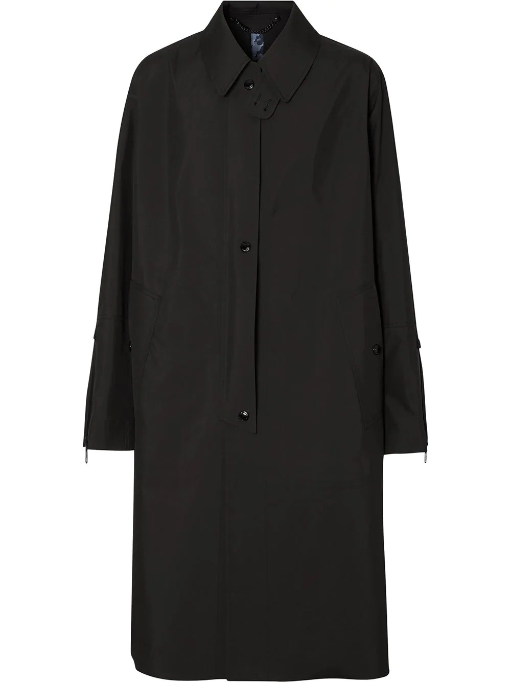 single-breasted trench coat - 1