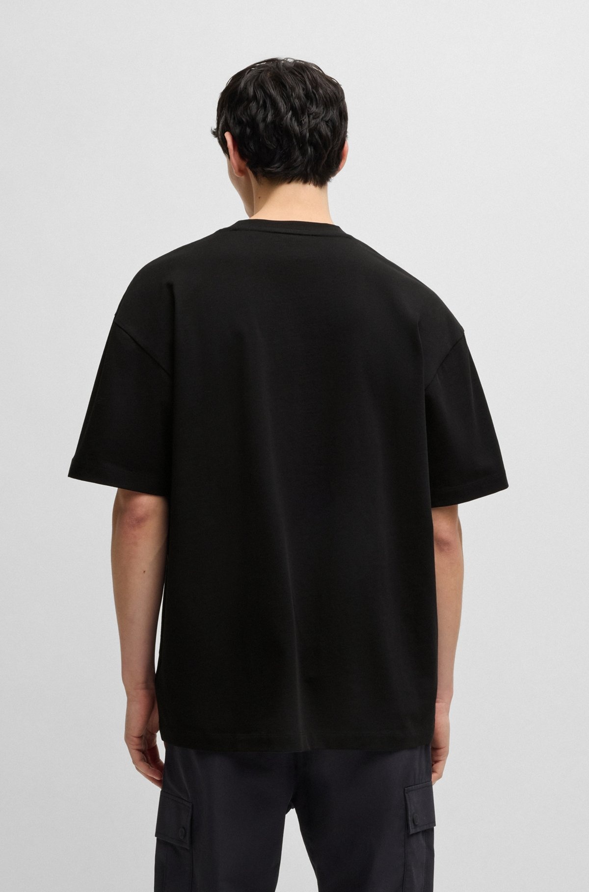 HUGO X RB COTTON-JERSEY T-SHIRT WITH RACING PRINT - 5
