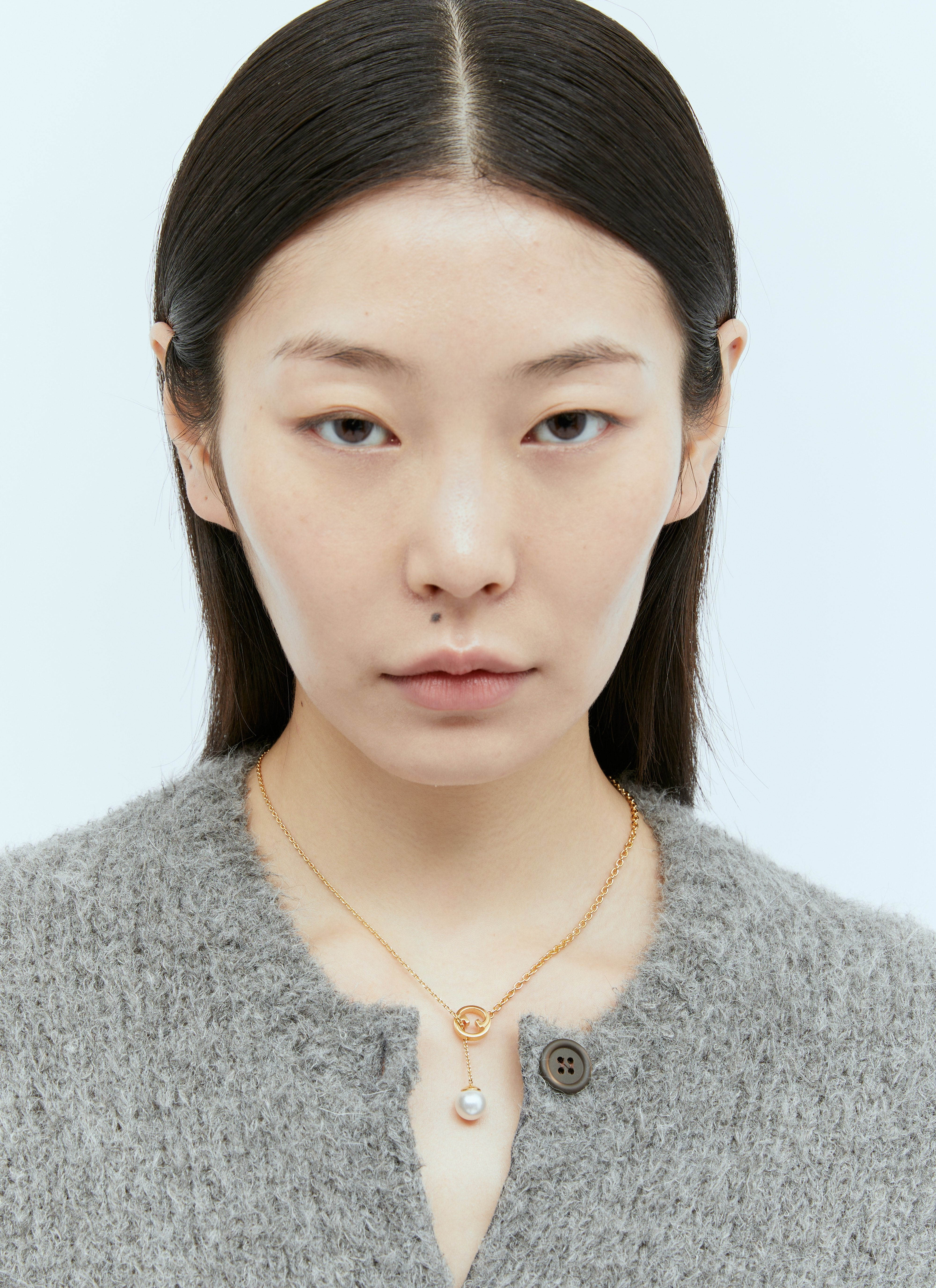 Gucci Women Blondie Pearl Drop Necklace - 1
