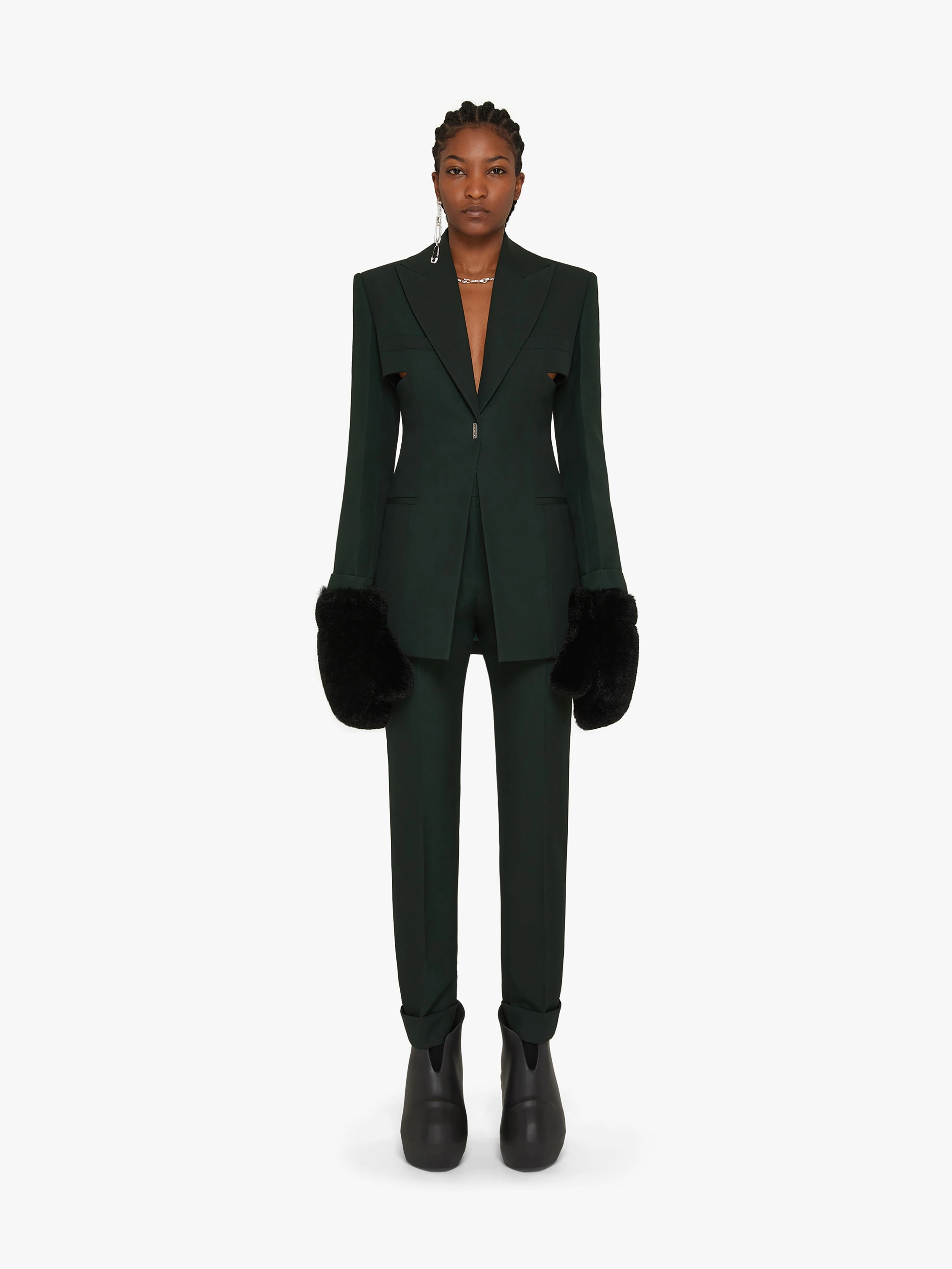 SLIM FIT PANTS IN LIGHTWEIGHT WOOL - 2