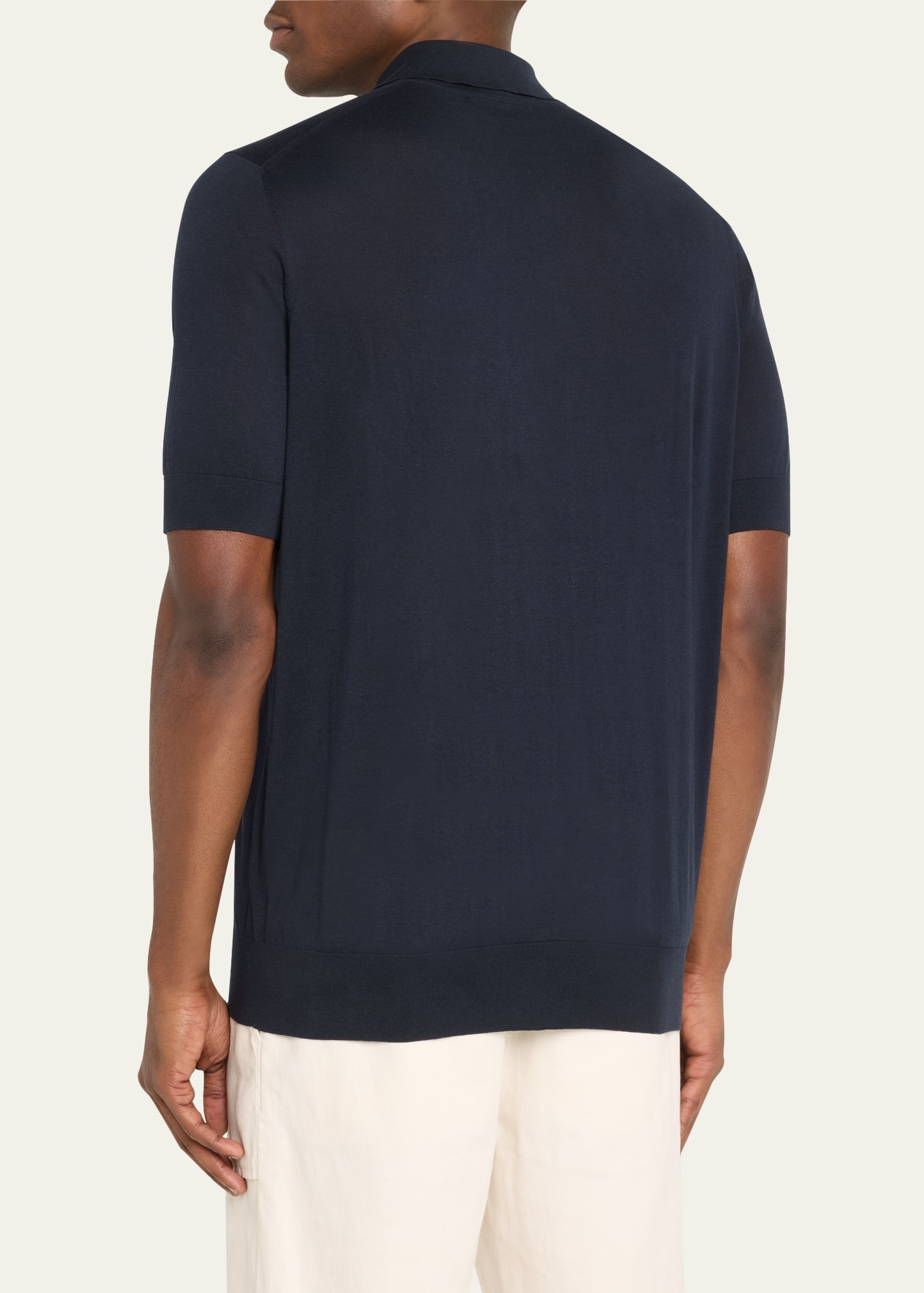Men's Cotton-Silk Polo Shirt - 3