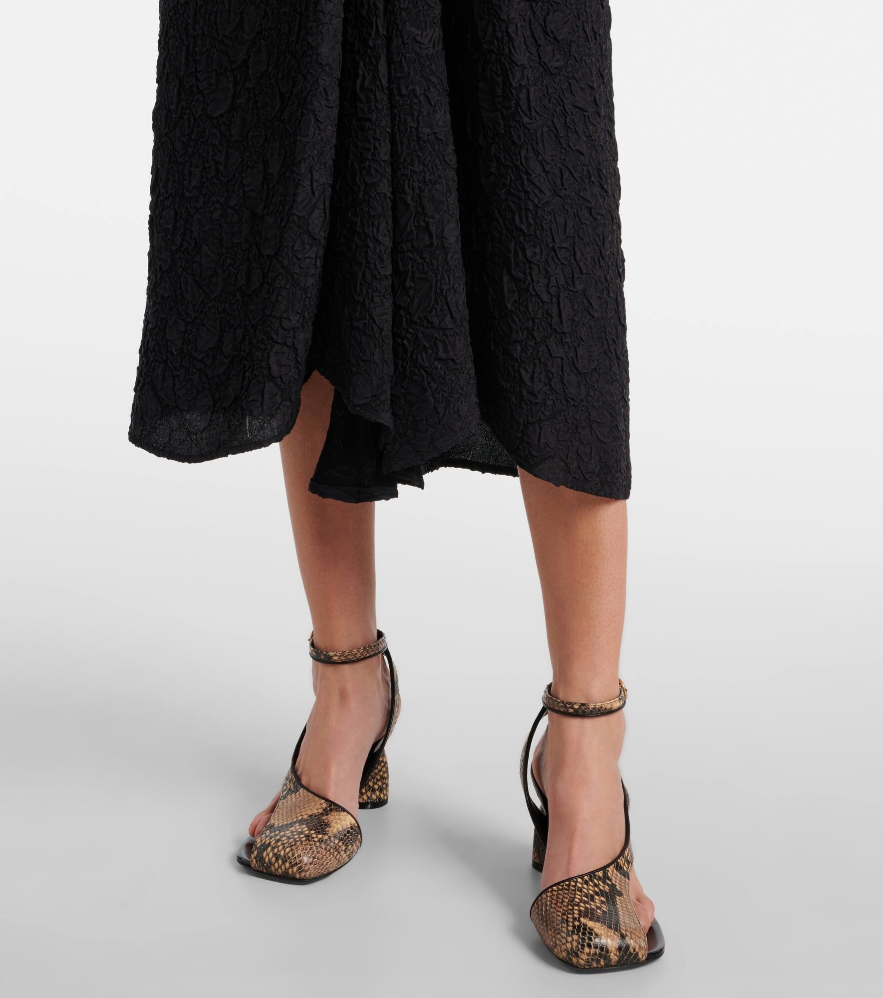 Gathered midi skirt - 5