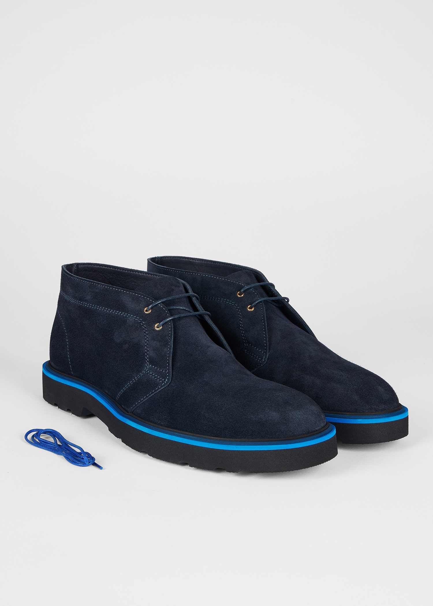 Navy Suede 'Karr' Boots - 4