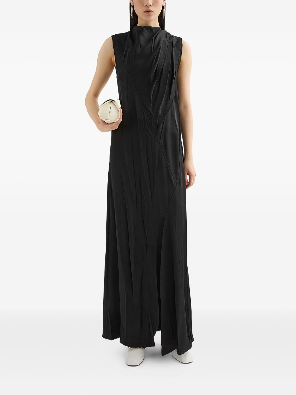 satin maxi dress - 2