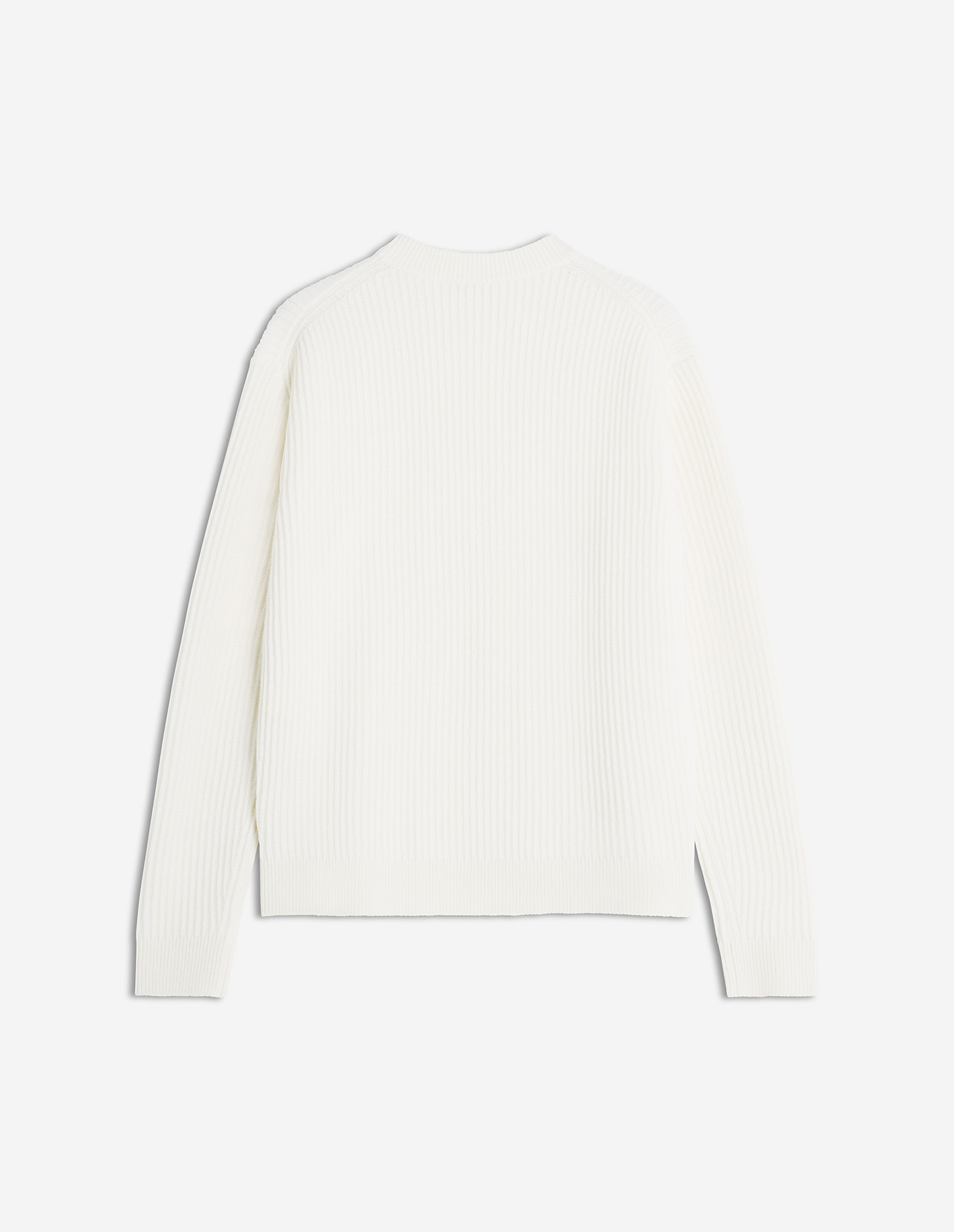 FOX HEAD WOOL RIBBED JUMPER - 6