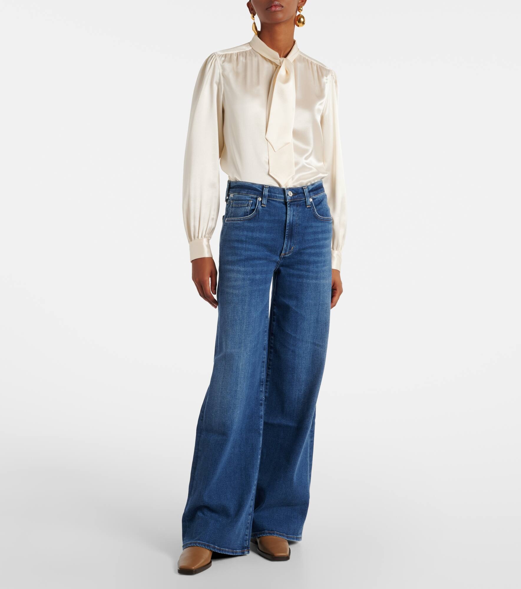 Loli mid-rise wide-leg jeans - 7
