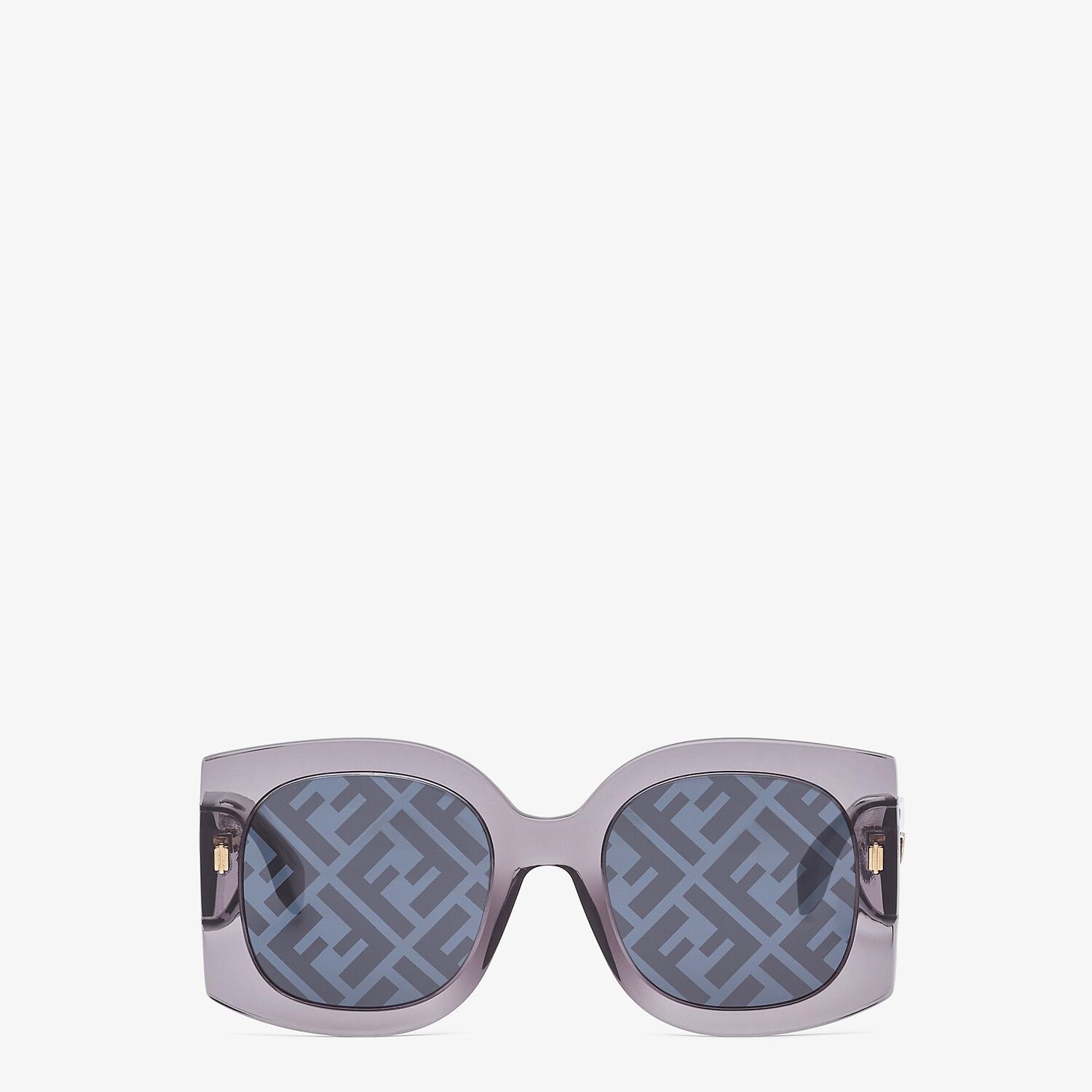 Sunglasses in transparent gray acetate - 1