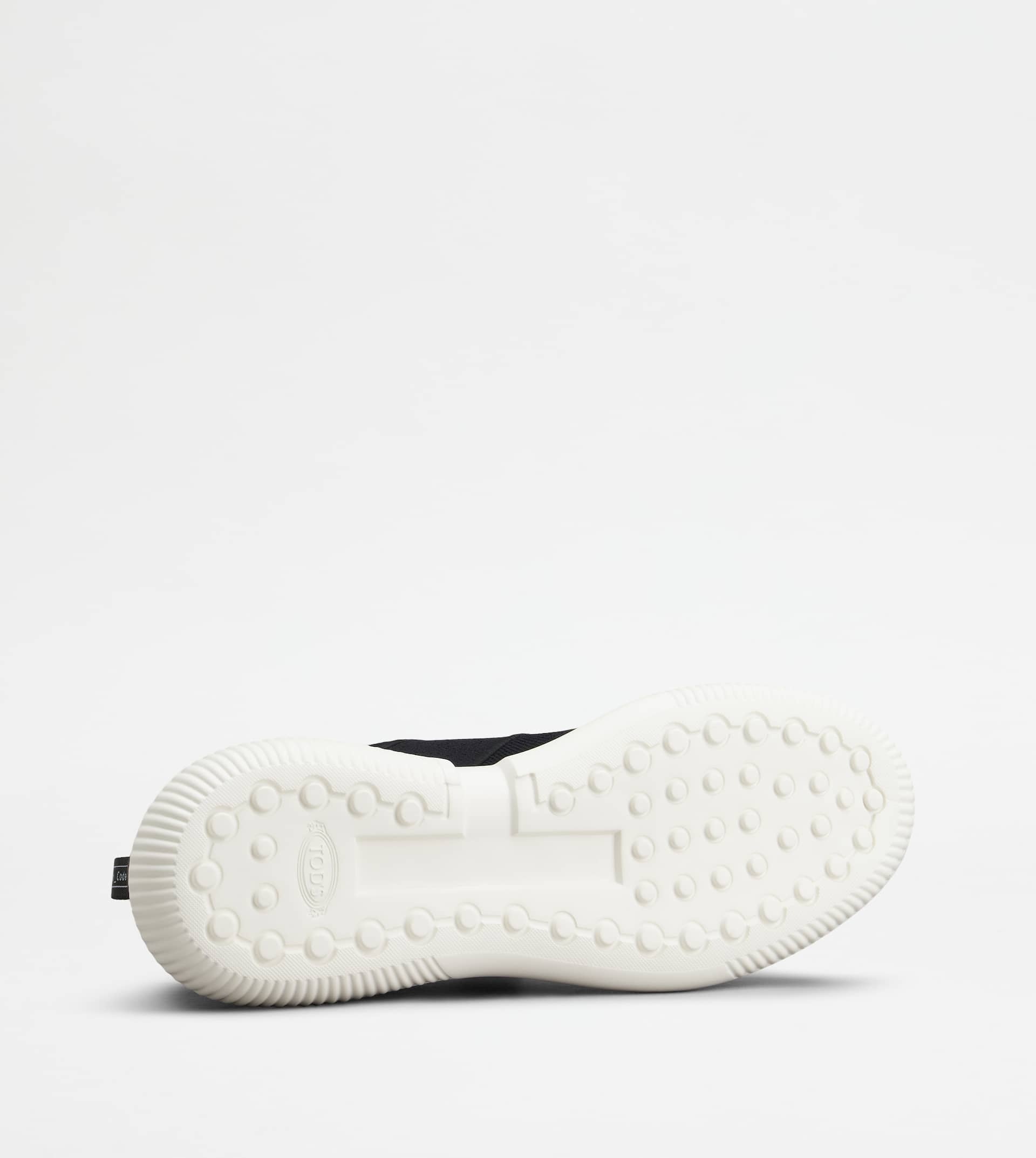 NO_CODE KNIT IN TECHNICAL FABRIC AND LEATHER - BLACK - 4