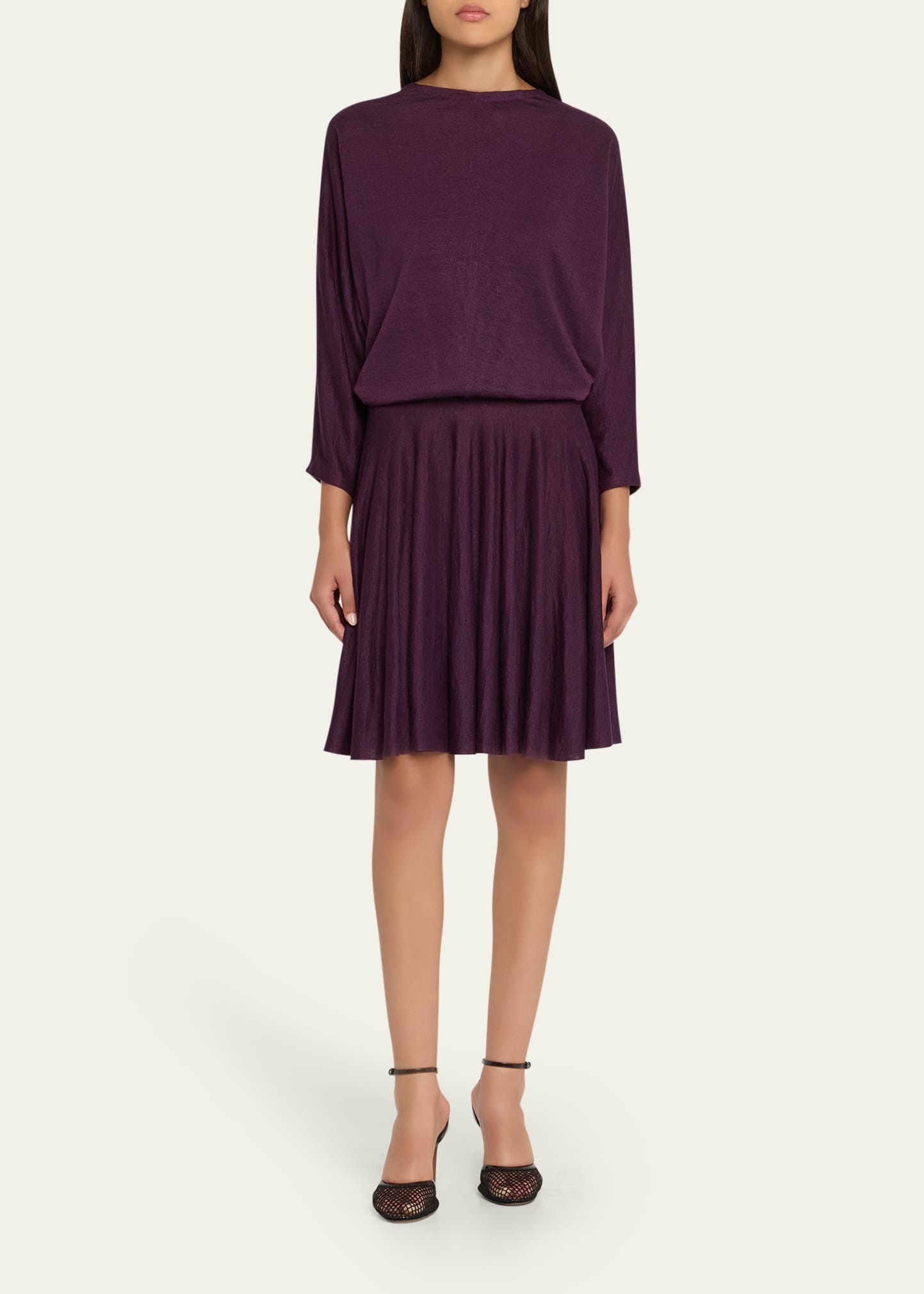 Fine Gauge Linen Skater Dress - 2
