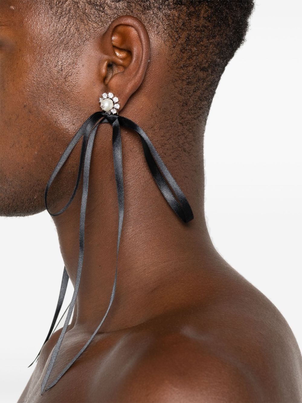 SIMONE ROCHA Bow Ribbon Drip ピアス Slim Bow Ribbon Drip Earrings – Simone Rocha US