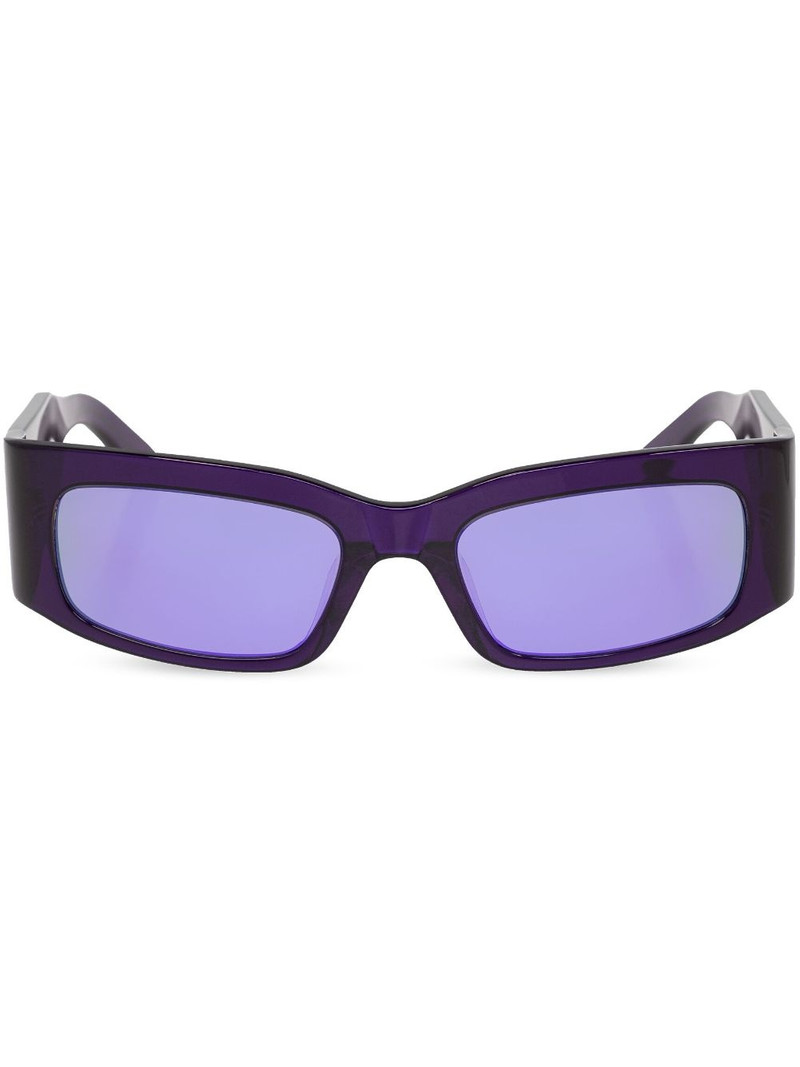logo-print rectangle-frame sunglasses 1