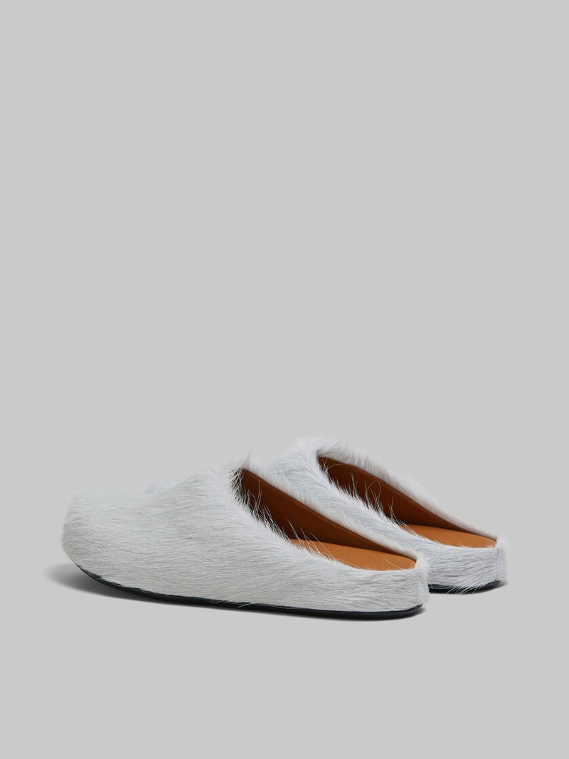 Marni GREY LONG-HAIR CALFSKIN FUSSBETT SABOT outlook