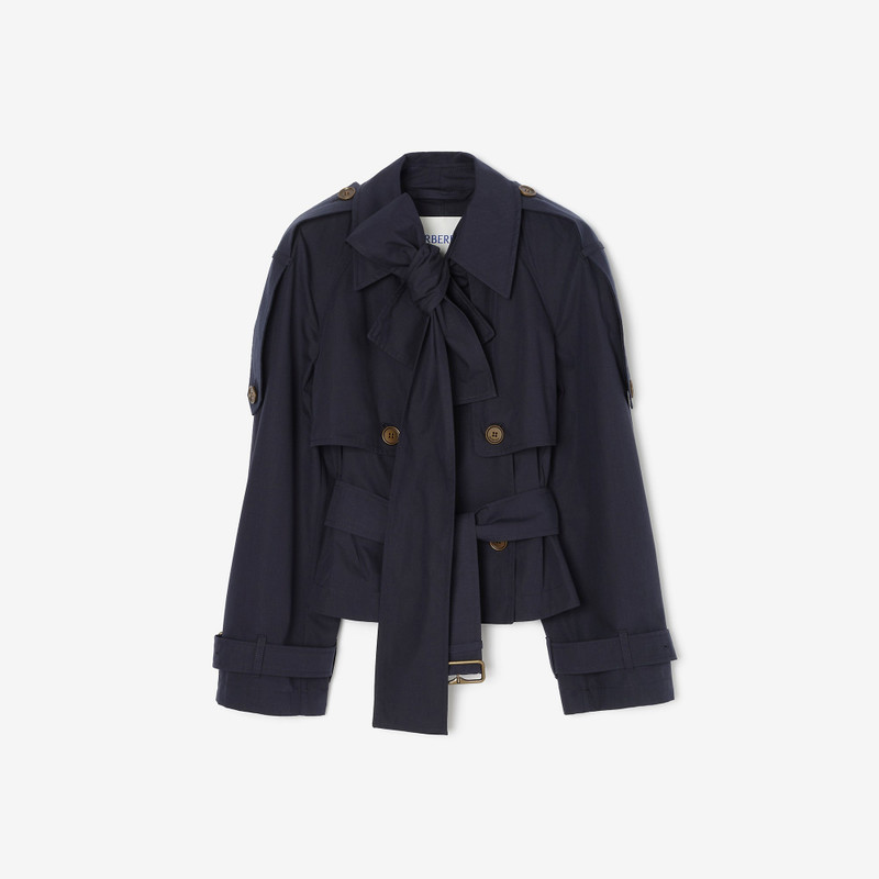 Short Canvas Trerose Trench Coat 1