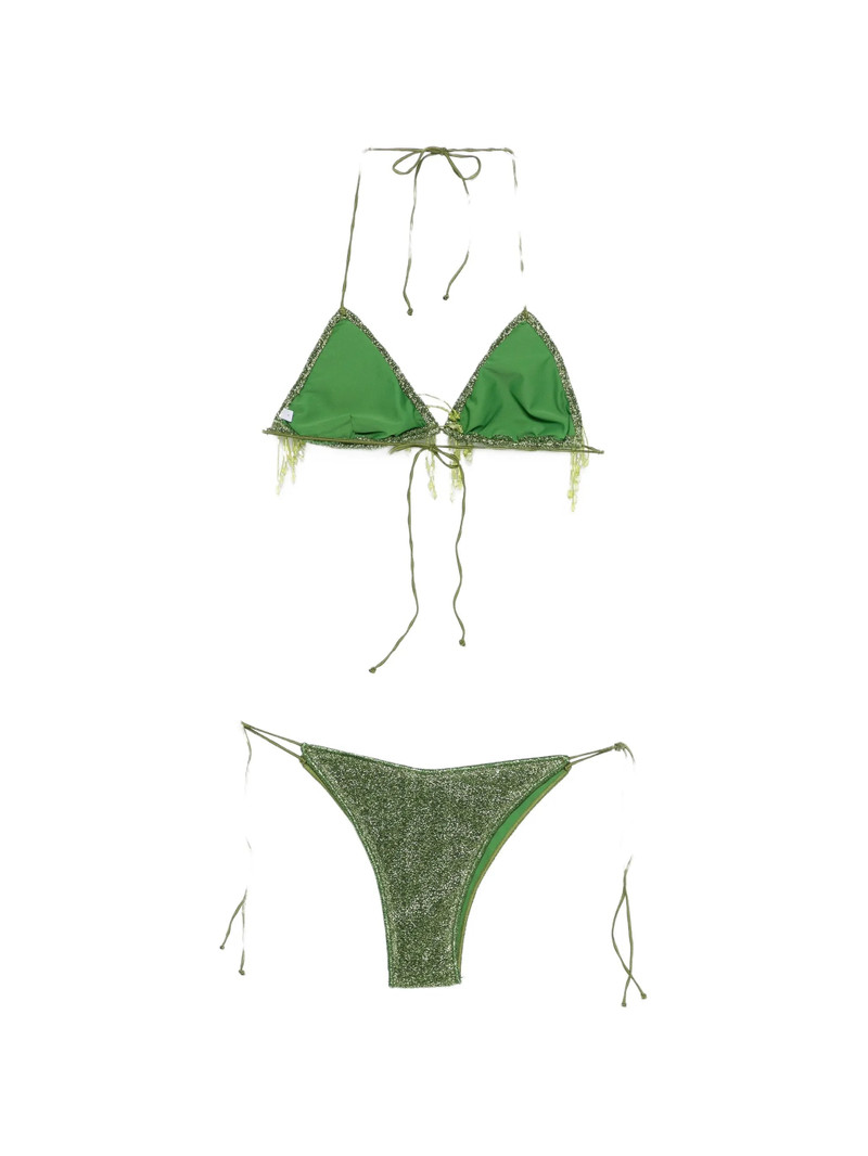 Oséree Oséree Lumière 20s Pearls Beaded Bikini Set outlook