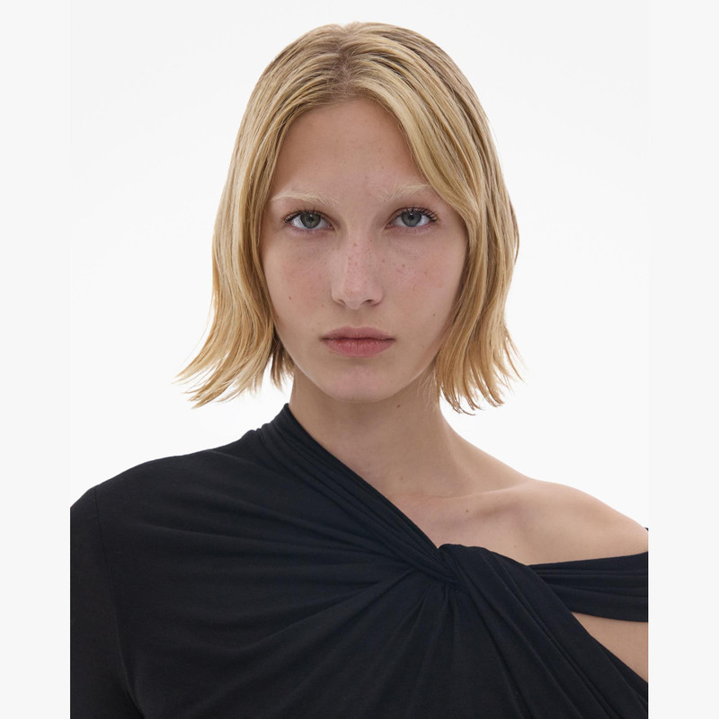 TWISTED ASYMMETRIC MINI DRESS 7