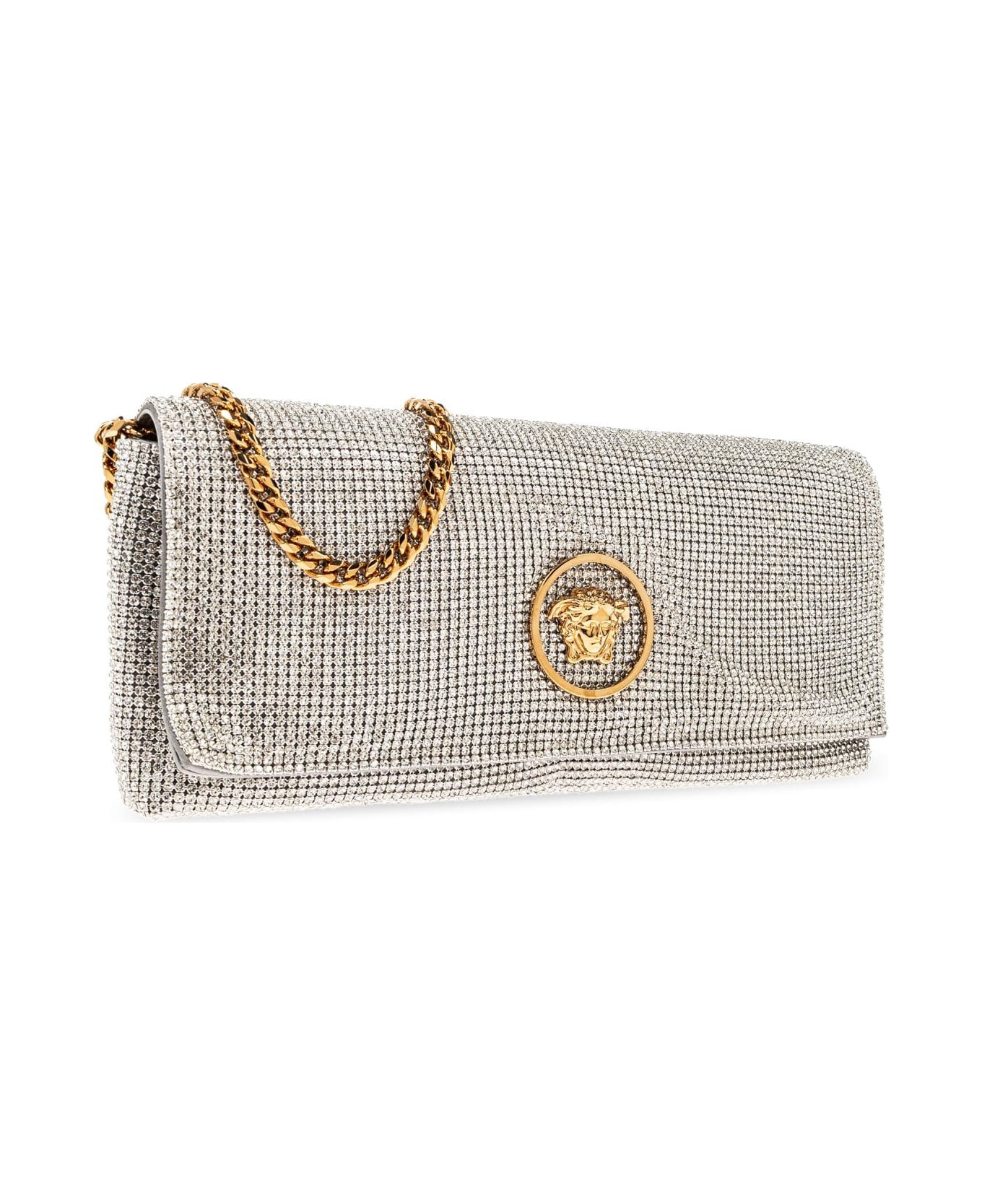 Versace Clutch With Shimmering Crystals - 4