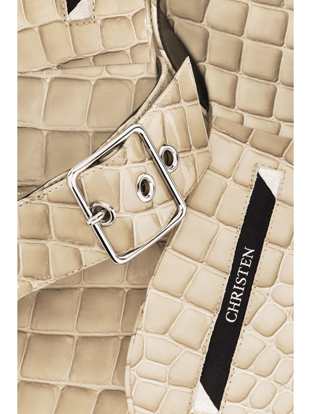 SSENSE Exclusive Beige 35mm Helix Kitten Heeled Sandals - 5