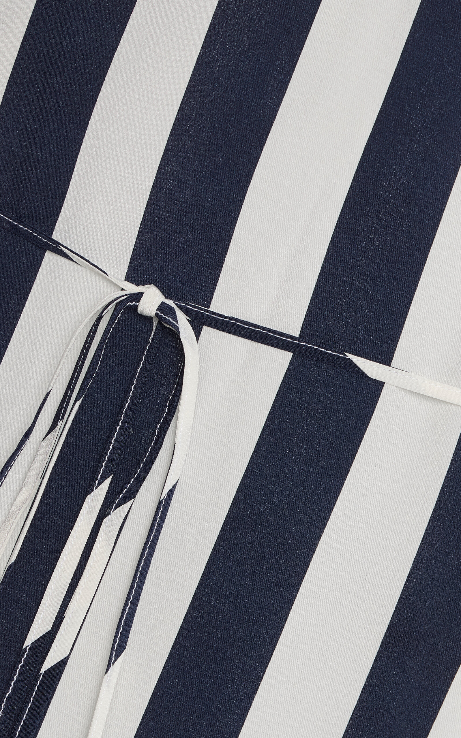 Orta Striped Silk Crepe de Chine Maxi Shirt Dress stripe - 5