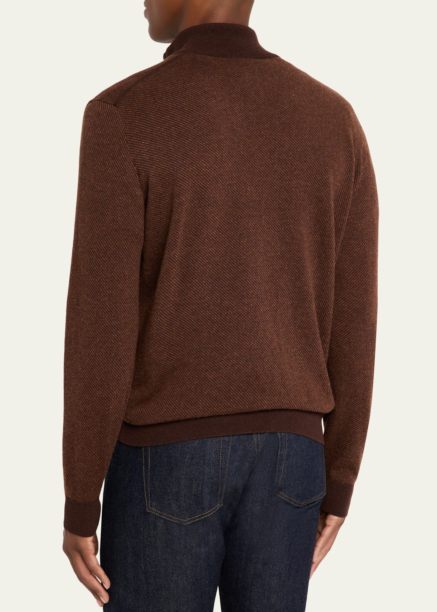Men's Roadster Cashmere Quarter-Zip Sweater - 3