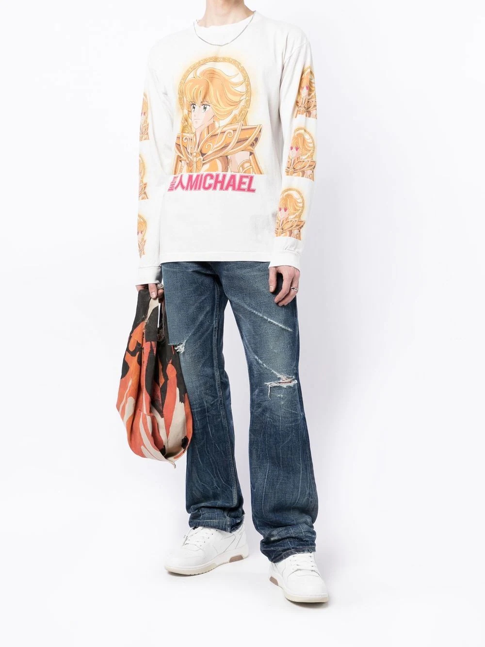 cartoon print long-sleeve T-shirt - 2