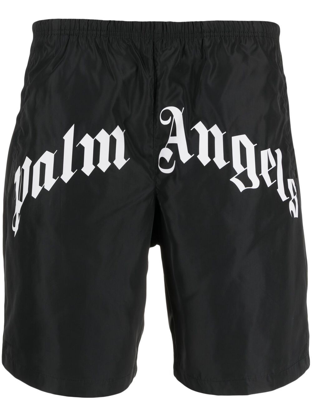 logo print swimming shorts - 1