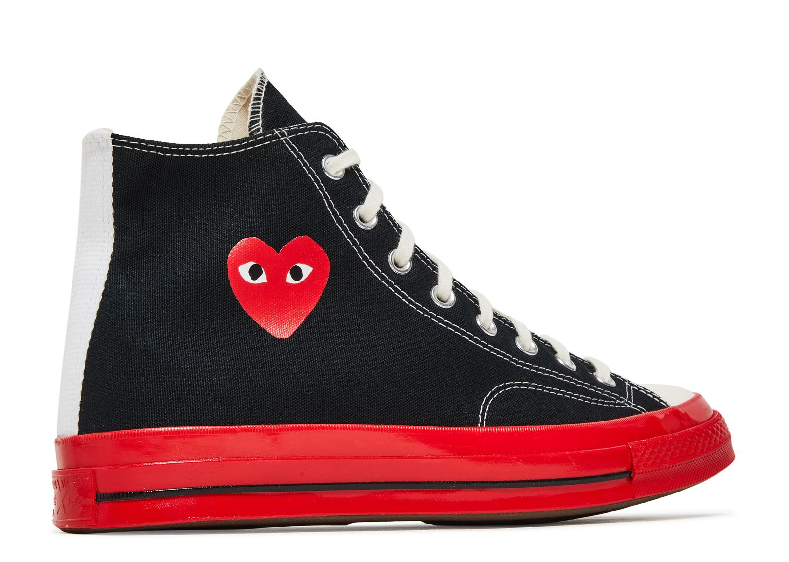 COMME DES GARÇONS PLAY X CHUCK 70 HIGH 'BLACK RED' - 3