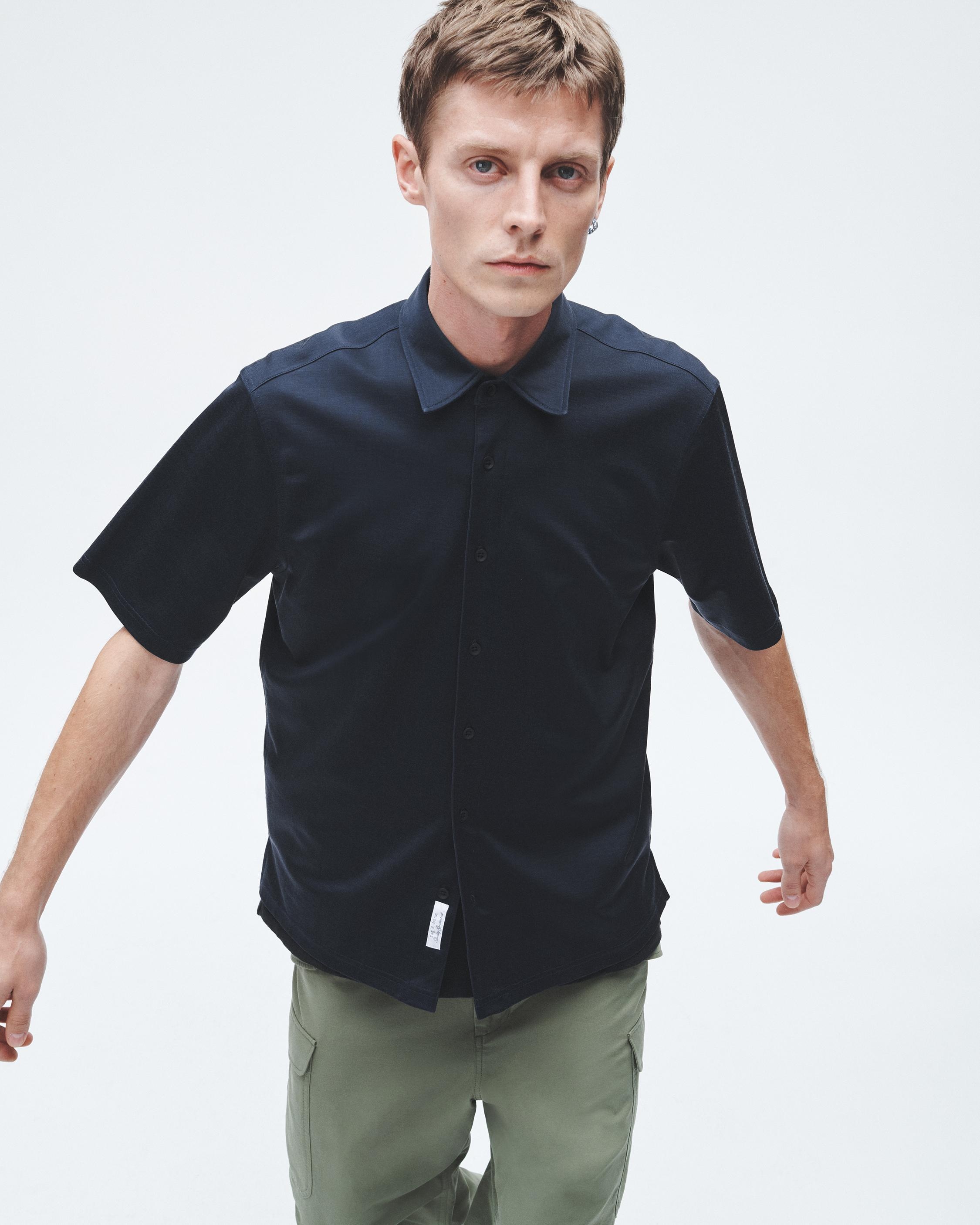 Dalton Knit Cupro Shirt
Relaxed Fit Button Down - 7