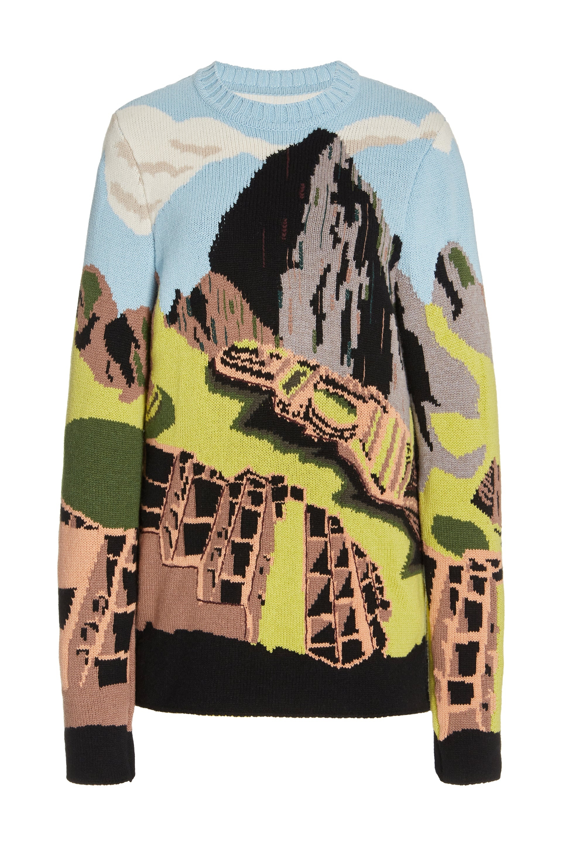 Ines Crew Neck Sweater in Aran Cashmere - 1