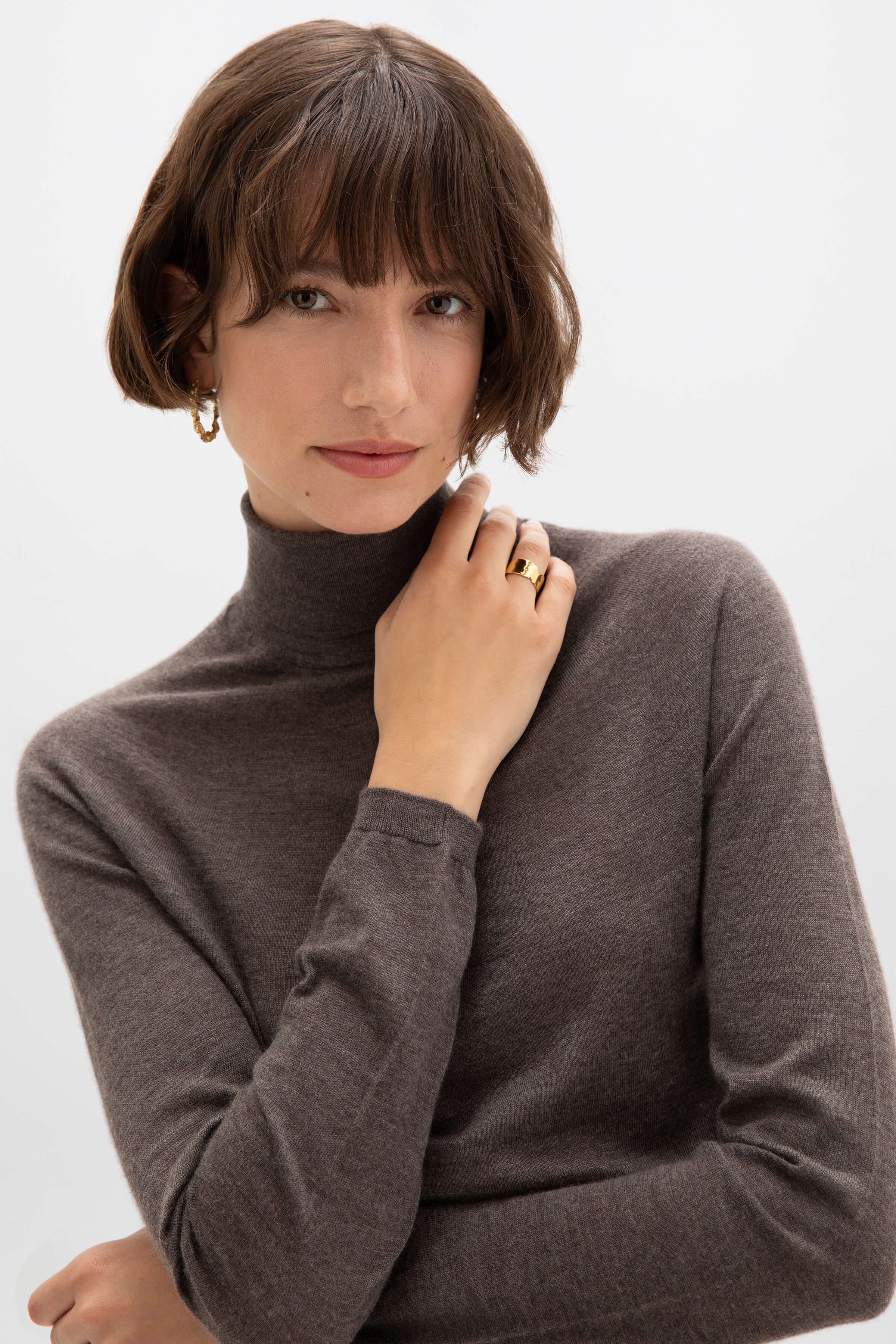 Superfine Cashmere Roll Neck - 1