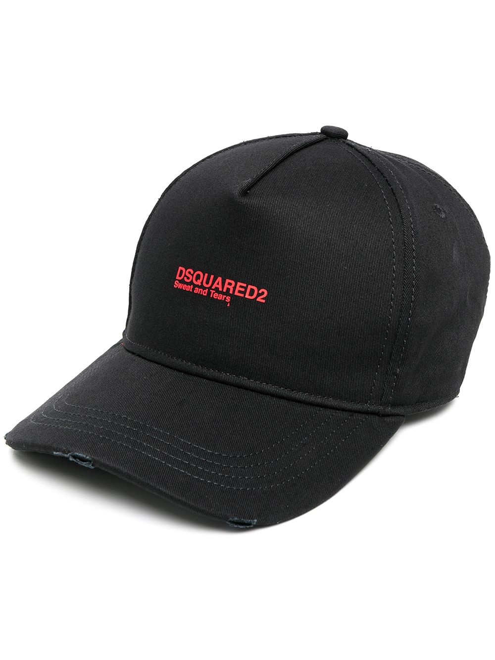 embroidered-logo baseball cap - 1