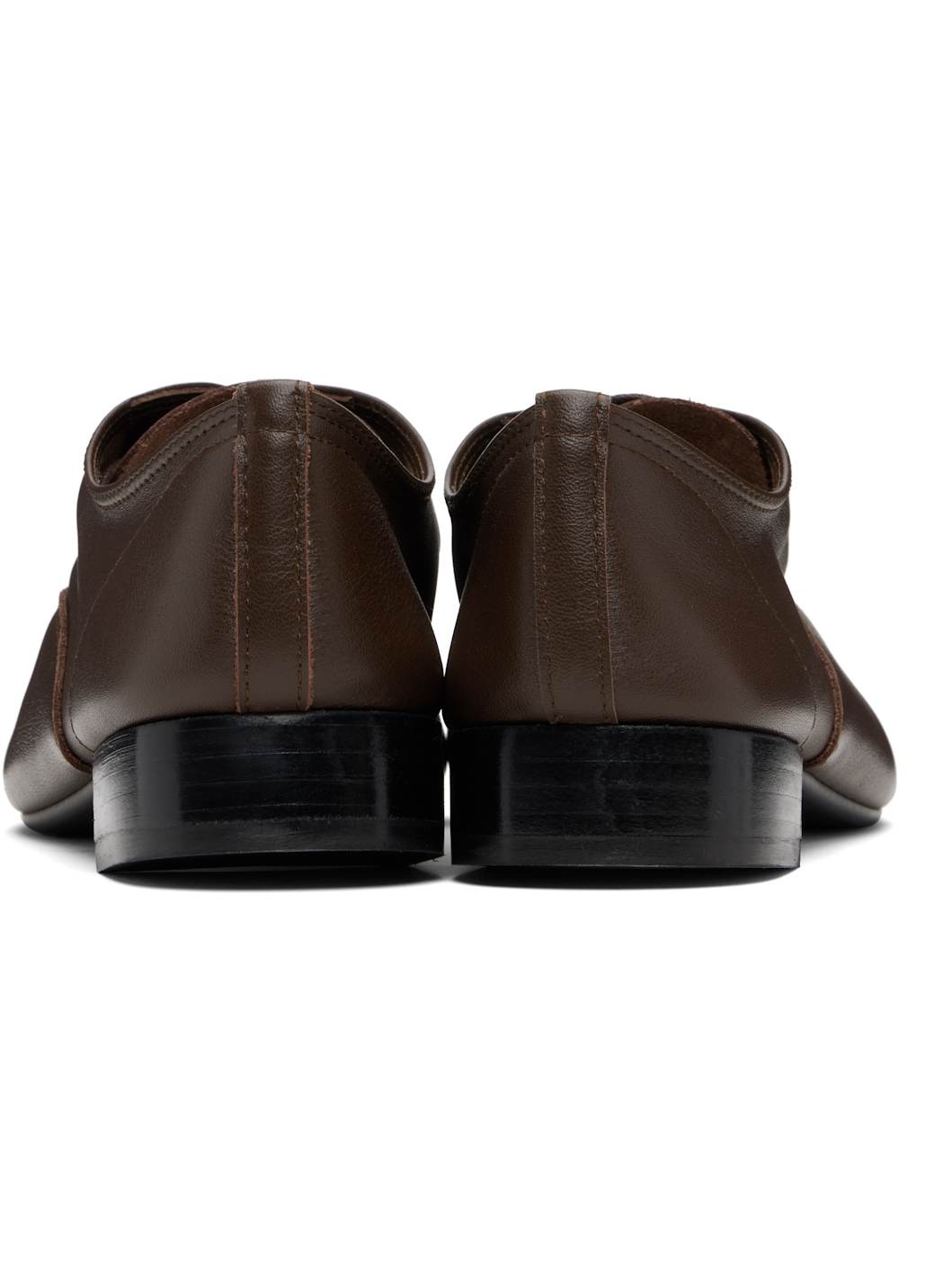Brown Zizi Rubber-Sole Oxfords - 2