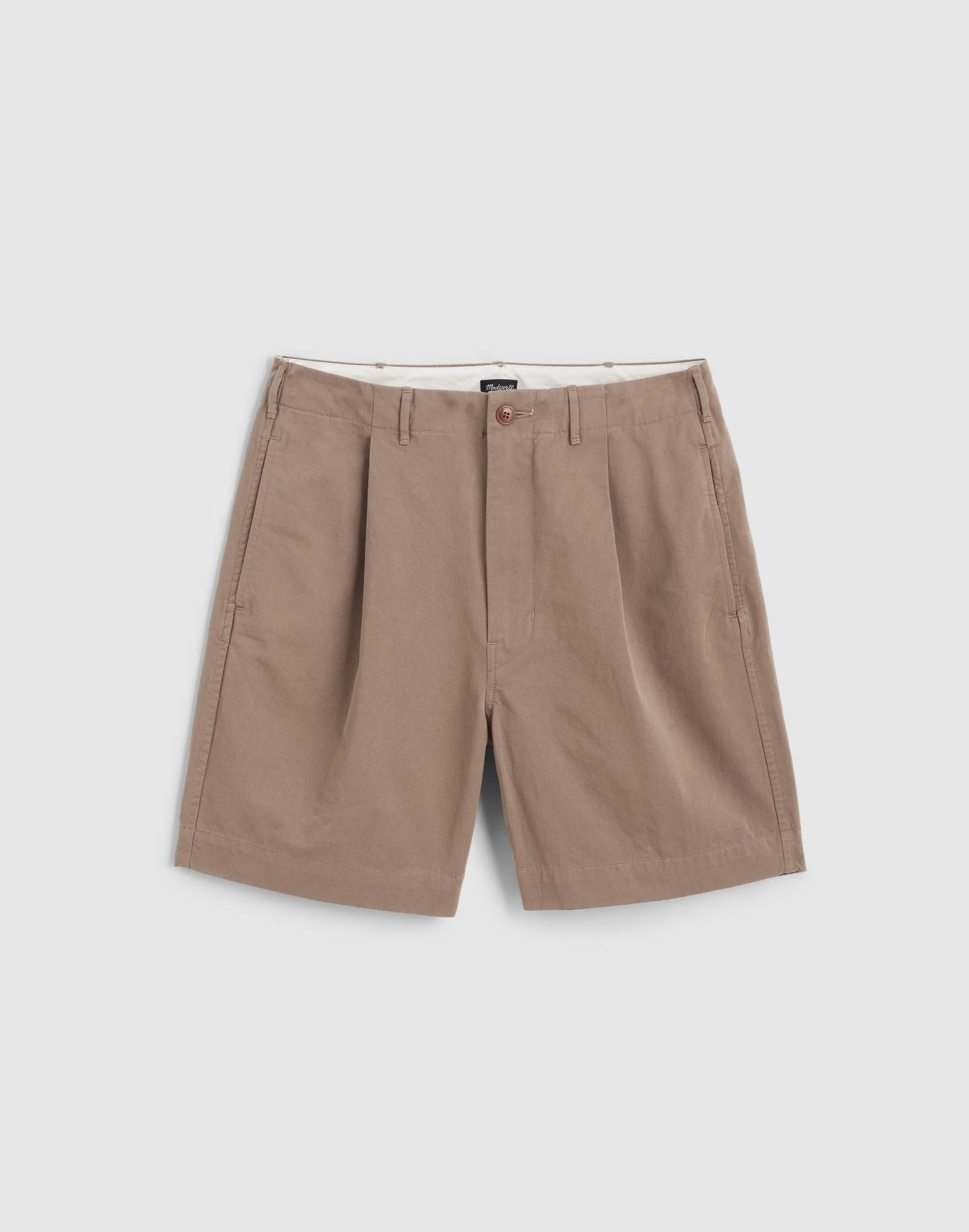 Pleated Chino Shorts in Uniform Twill - 1