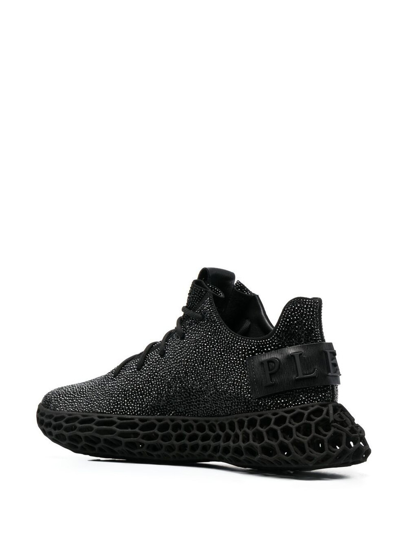 Caviar crystal Skeleton low-top sneakers 3
