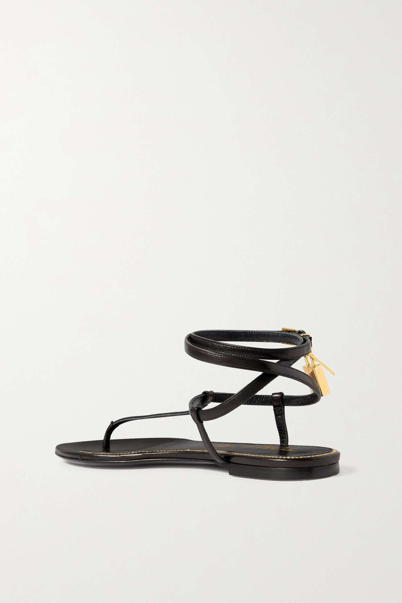 Padlock leather sandals 3