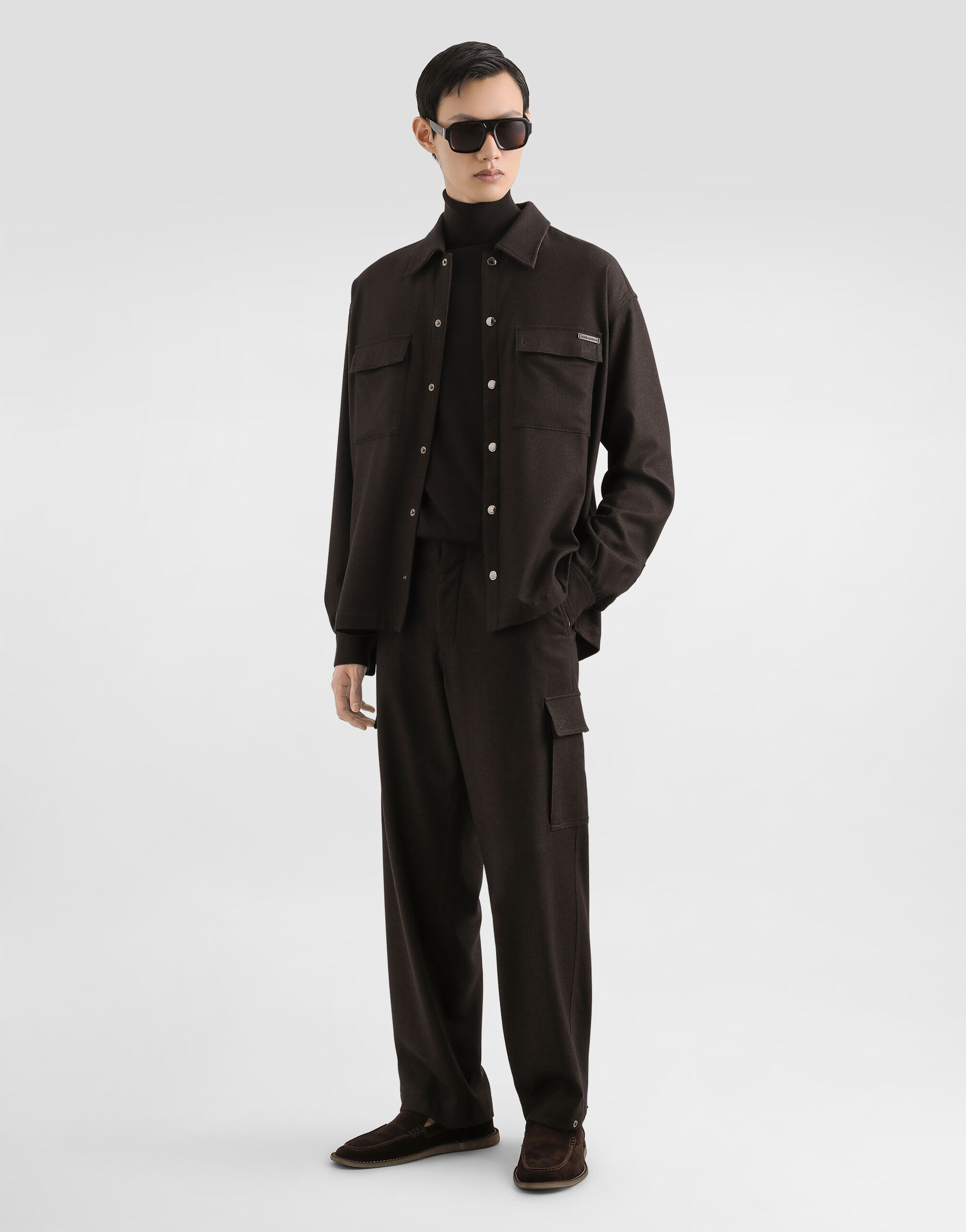 Mélange wool mat shirt - 2