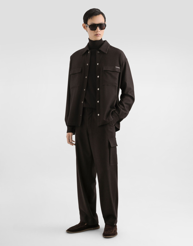 Dolce & Gabbana Mélange wool mat shirt outlook