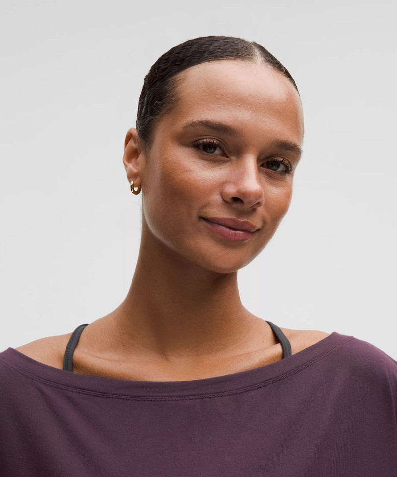 BeCalm Oversized Boatneck Long-Sleeve Shirt 4