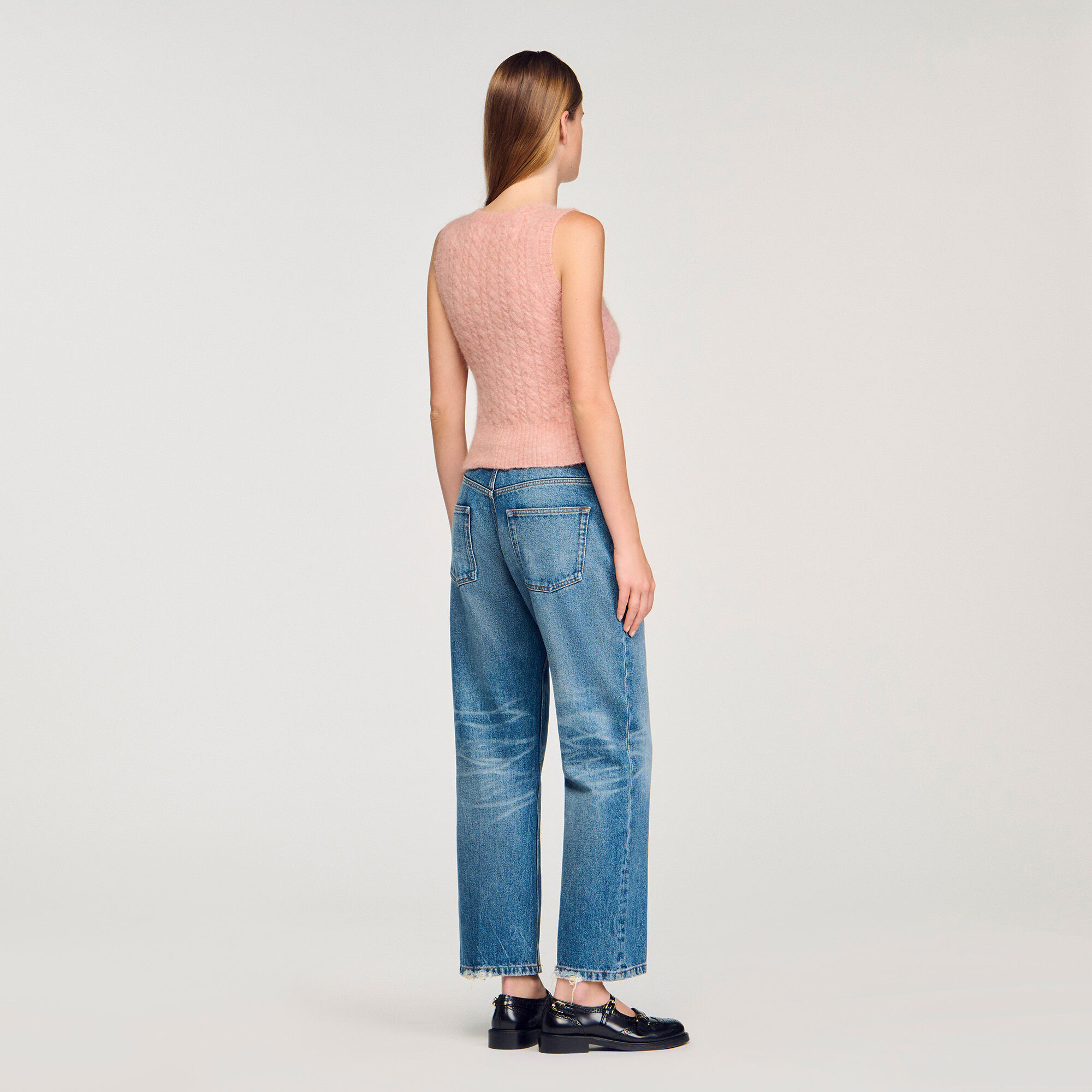 TWISTED SLEEVELESS SWEATER - 5